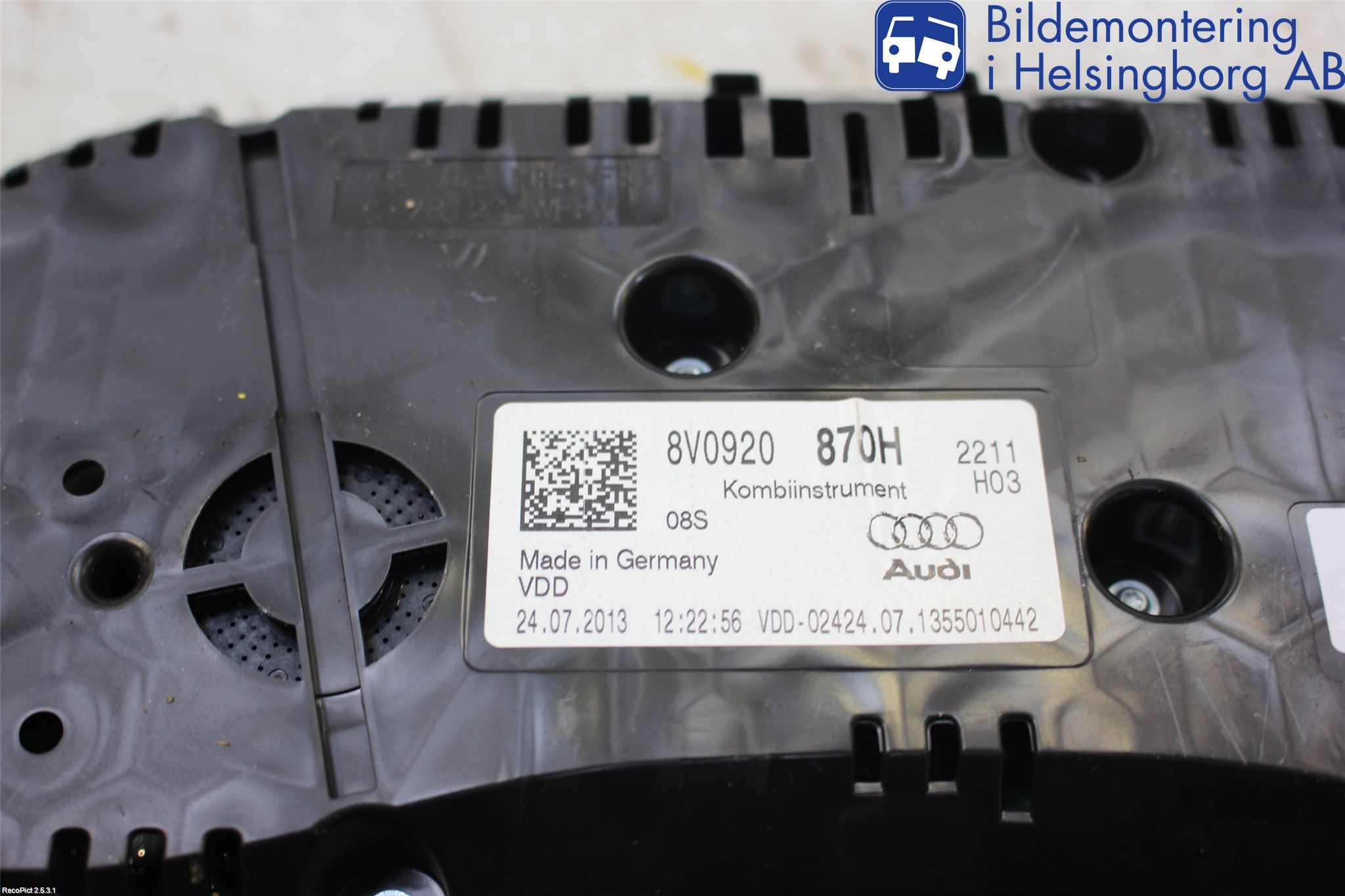 Audi A3/S3 8V 13-20 Instrument Komb