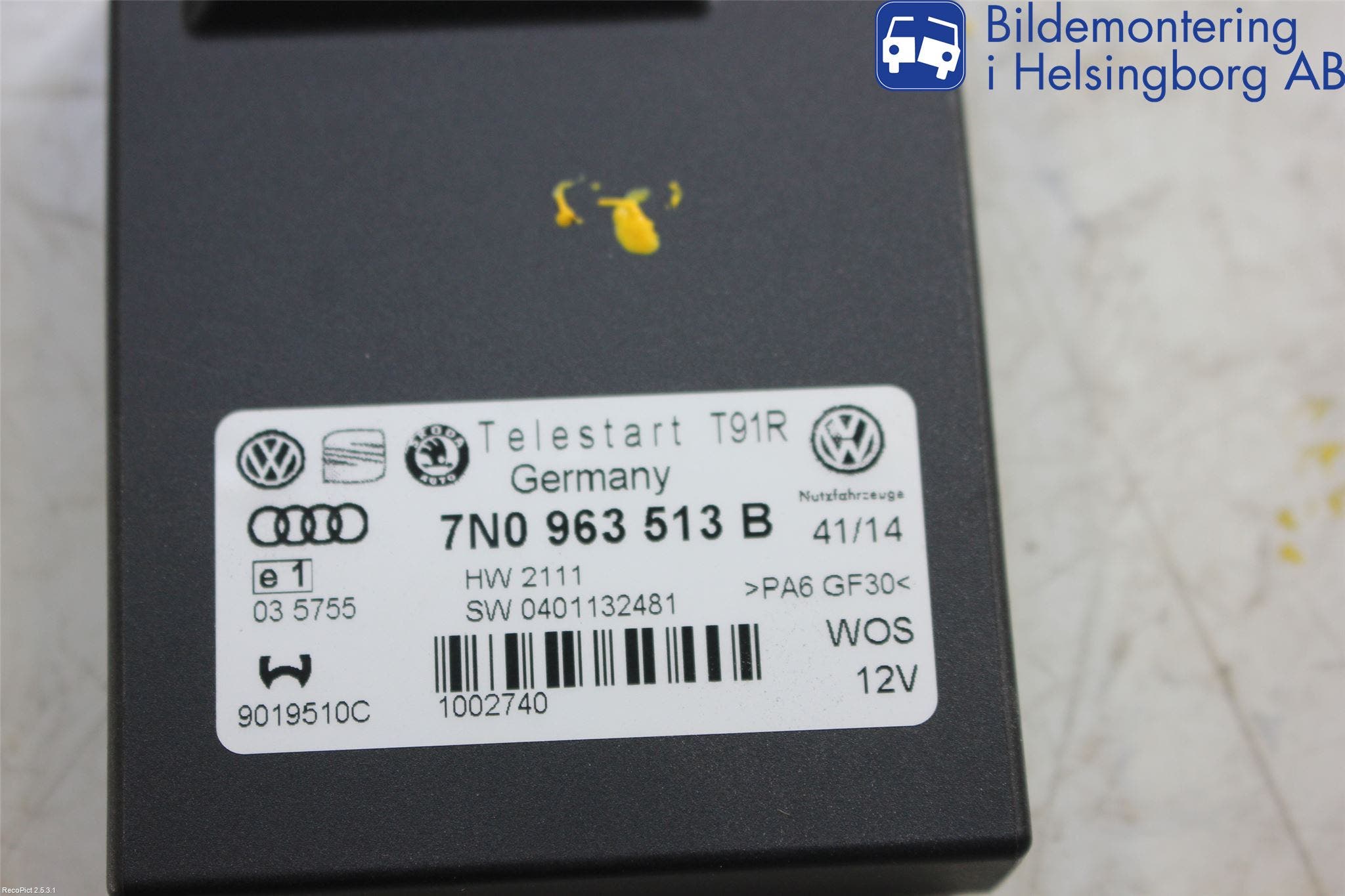 Volkswagen VW PASSAT 11-14 Styrenhet Bensin-Dieselvärmare