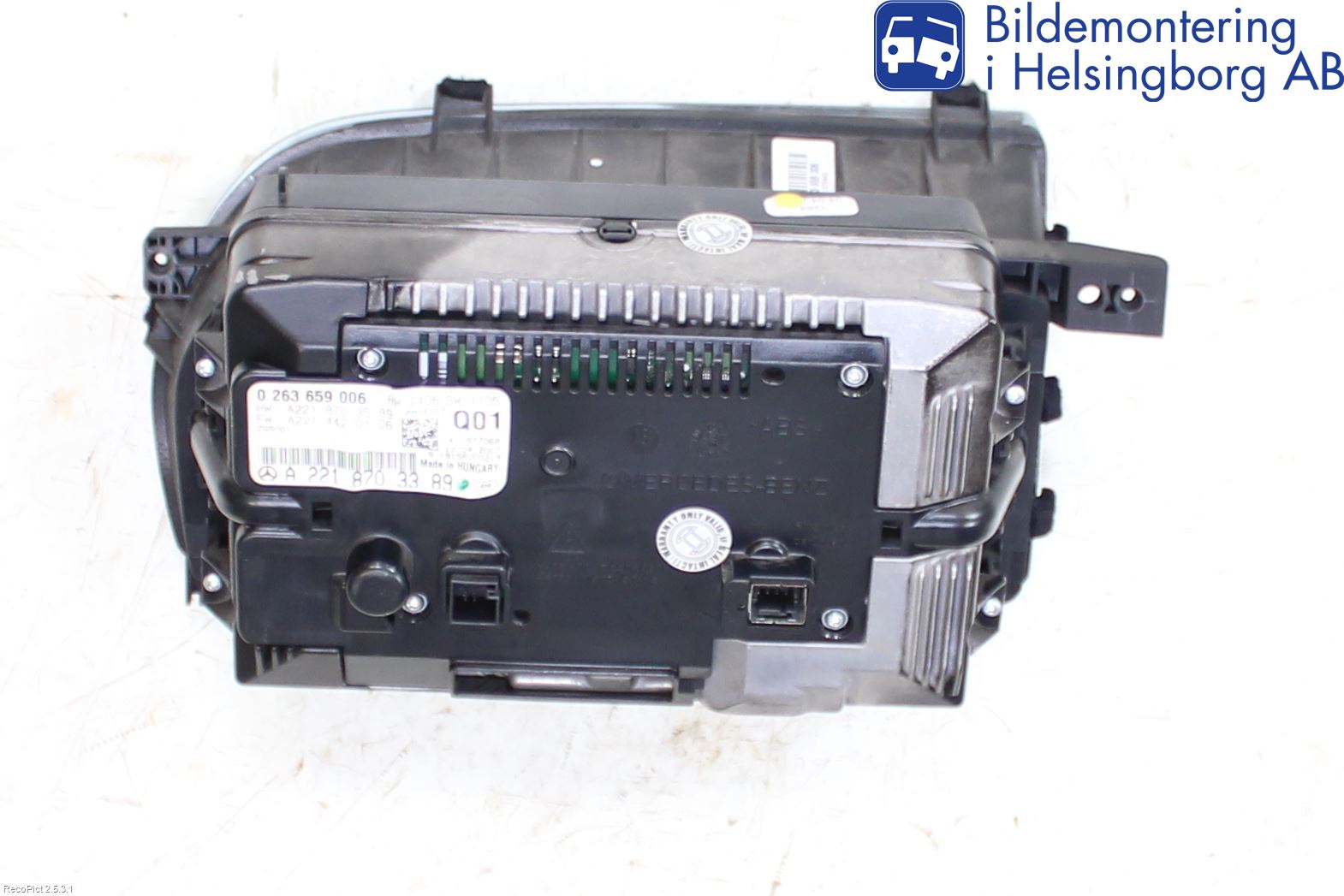 Mercedes-Benz MB CL-KLASS (C216) 07-14 Kontrolldisplay
