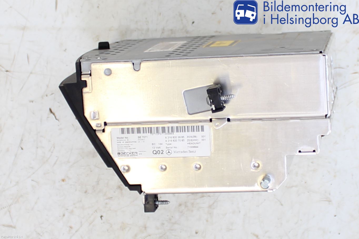 Mercedes-Benz MB CL-KLASS (C216) 07-14 Cd Radio - Multimediapanel