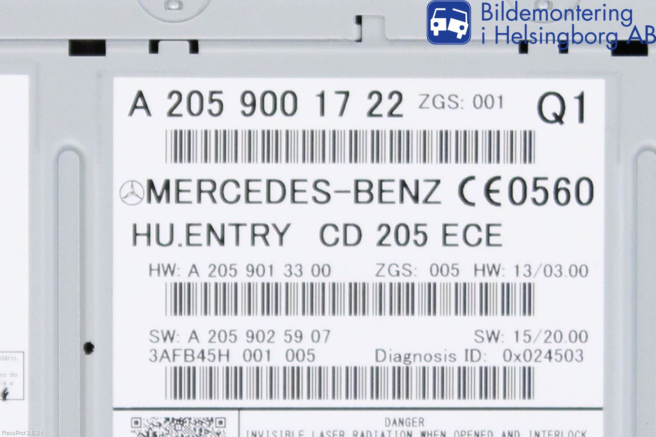 Mercedes-Benz MB GLC-KLASS (X253/C253) 15-22 Cd Radio - Multimediapanel