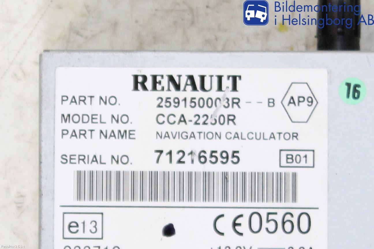 Renault LAGUNA III 08-10 Gps Navigator