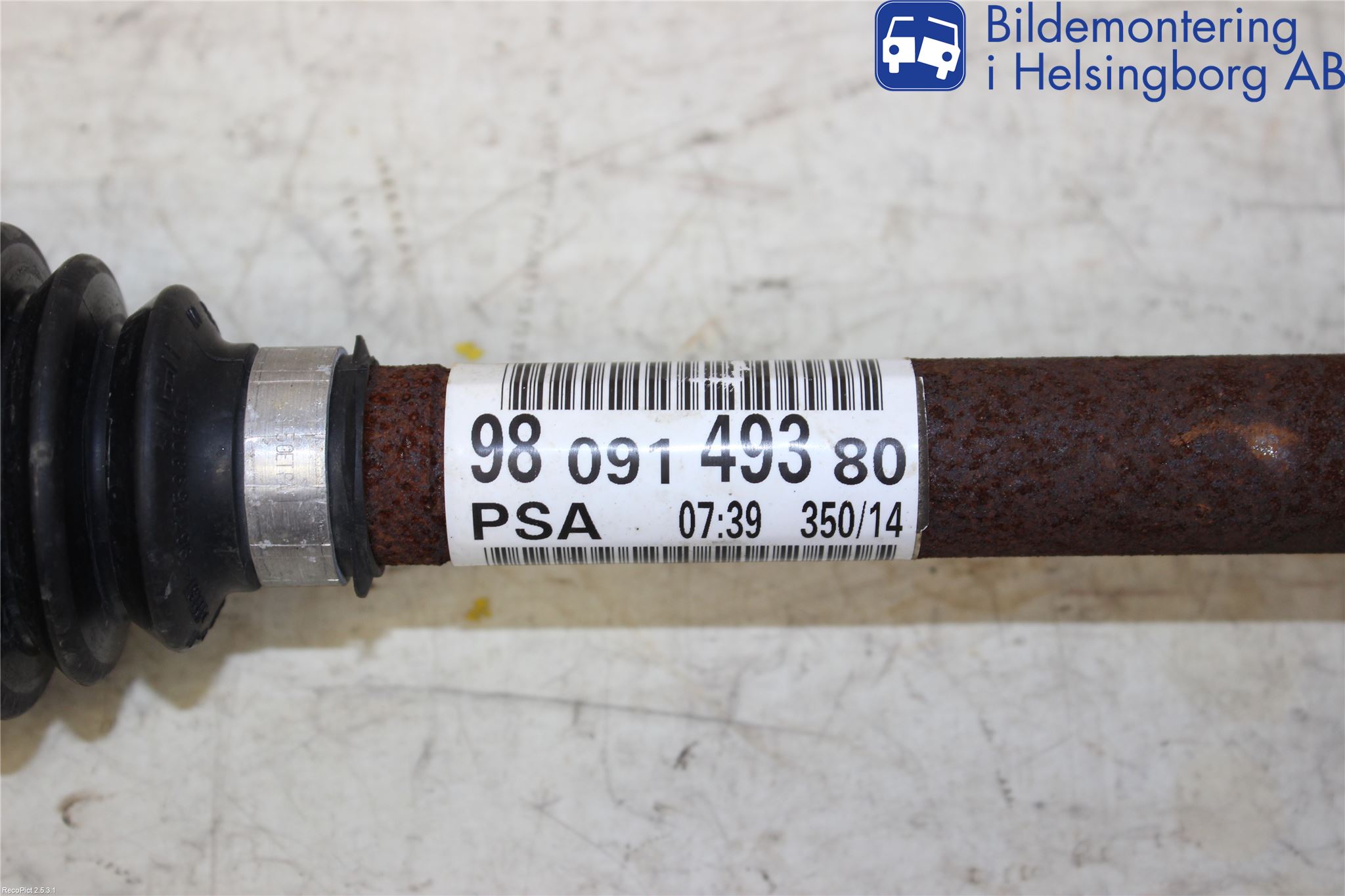 Peugeot 308 14-21 Drivaxel Fram Vänster
