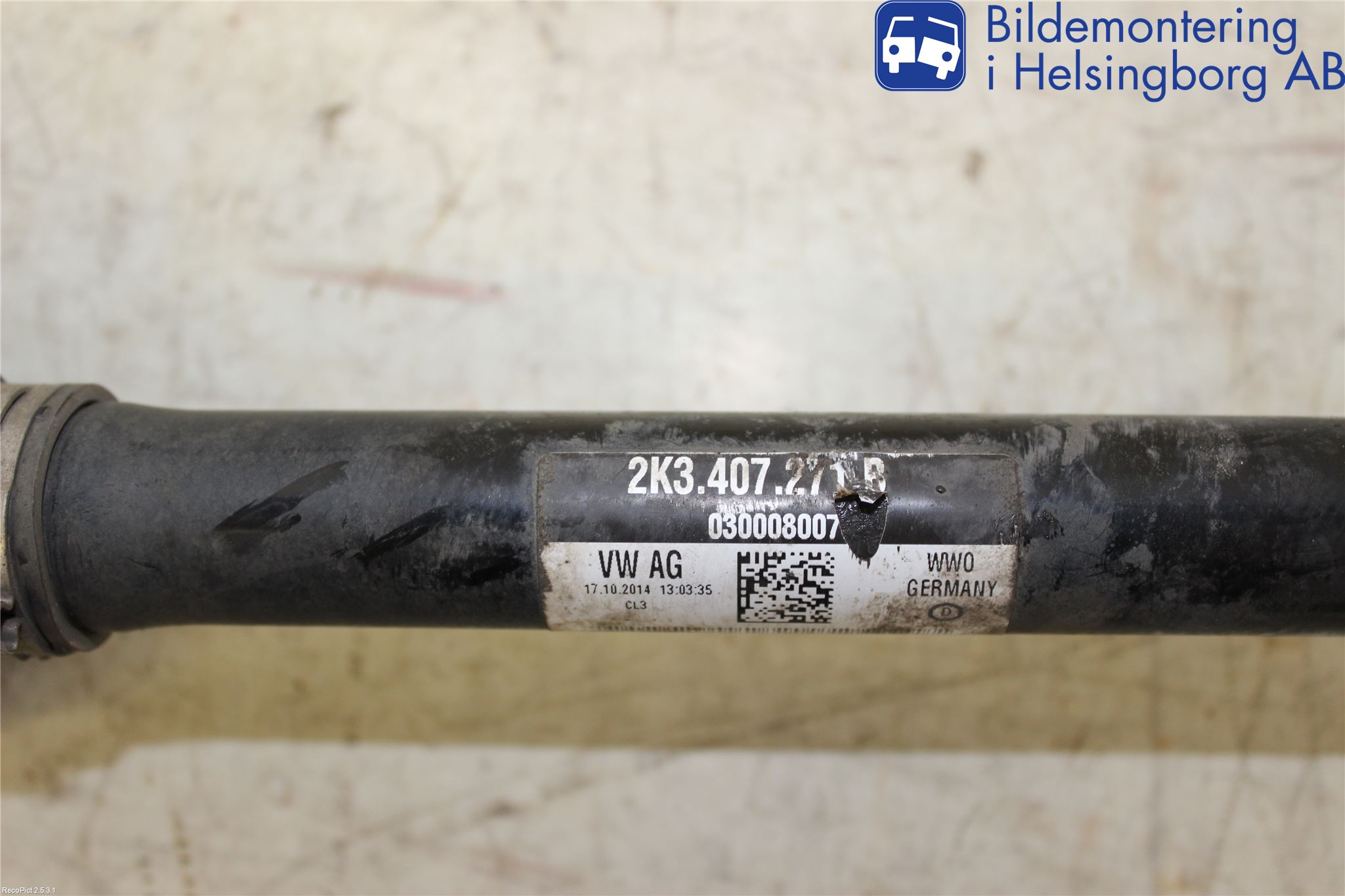 Volkswagen VW CADDY 11-15 Drivaxel Fram Vänster