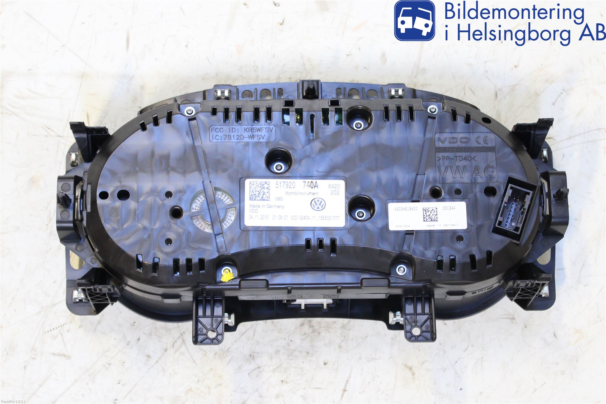 Volkswagen VW GOLF SPORTSVAN 15-20 Instrument Komb