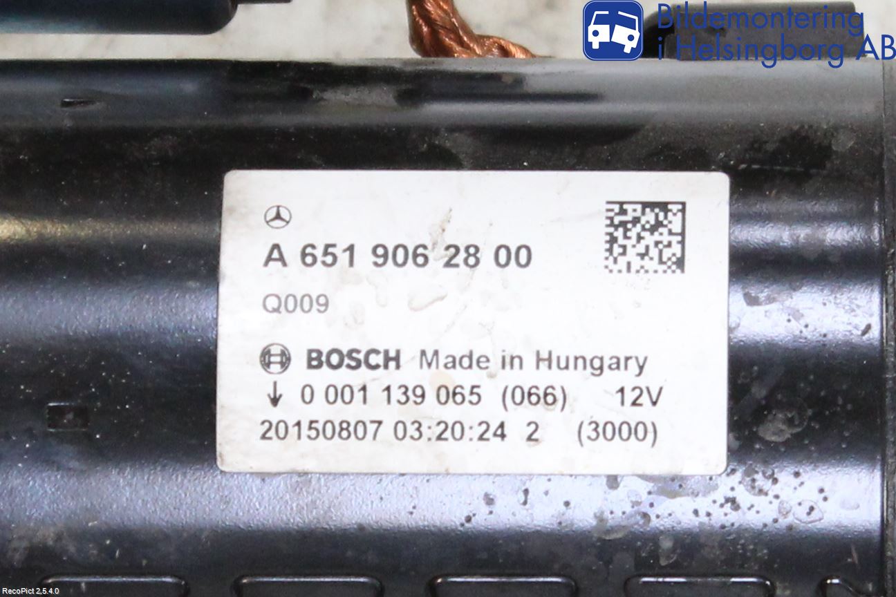 Mercedes-Benz MB E-KLASS (W212) 09-16 Startmotor Diesel