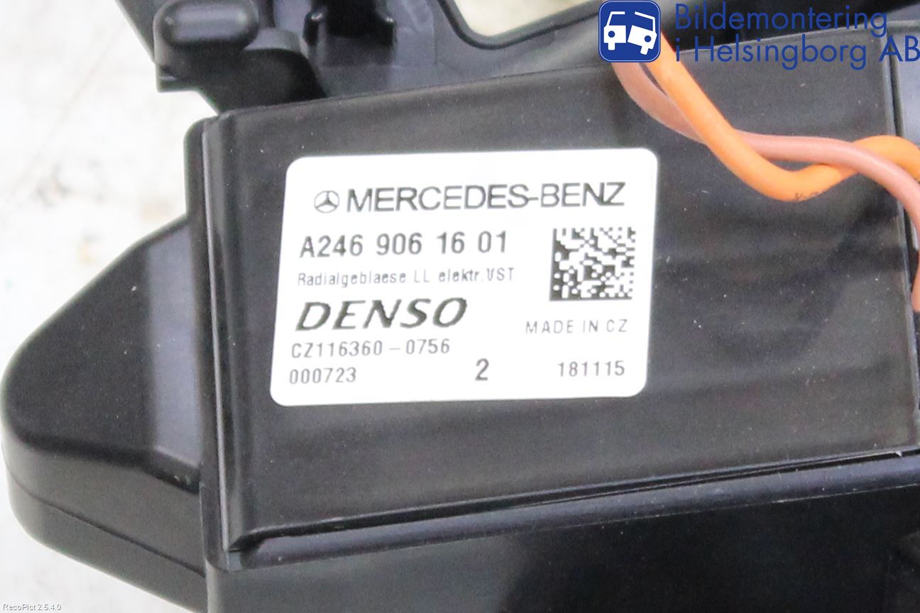 Mercedes-Benz MB A-KLASS (W176) 13-18 Värmefläkt