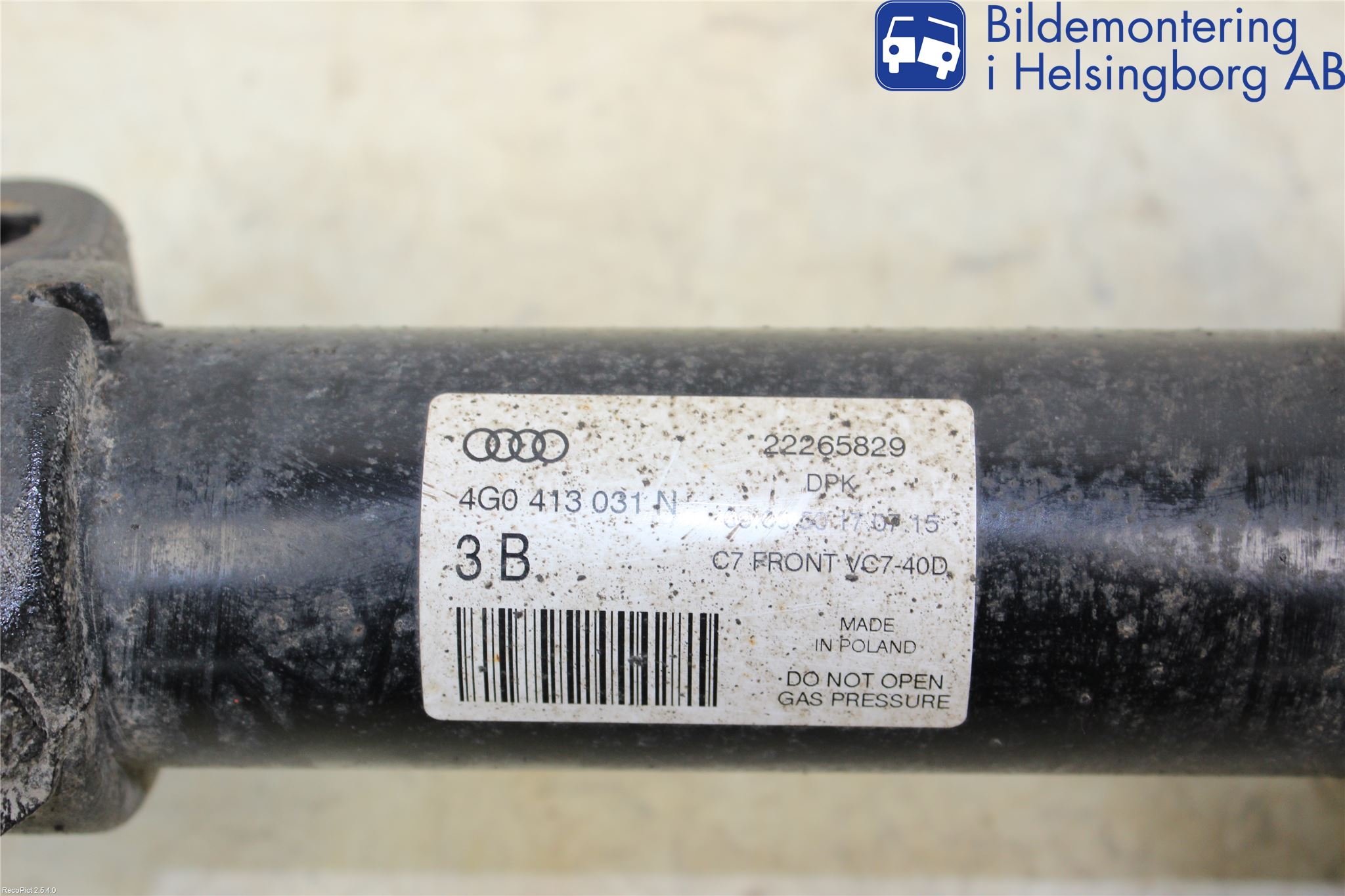 Audi A6/S6 4G 11-18 Fjäderben Fram Höger