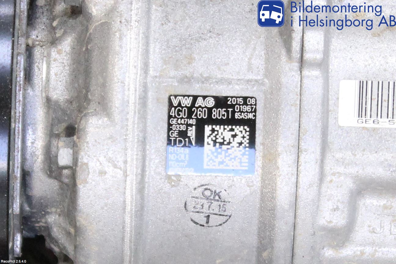 Audi A6/S6 4G 11-18 Ac Kompressor