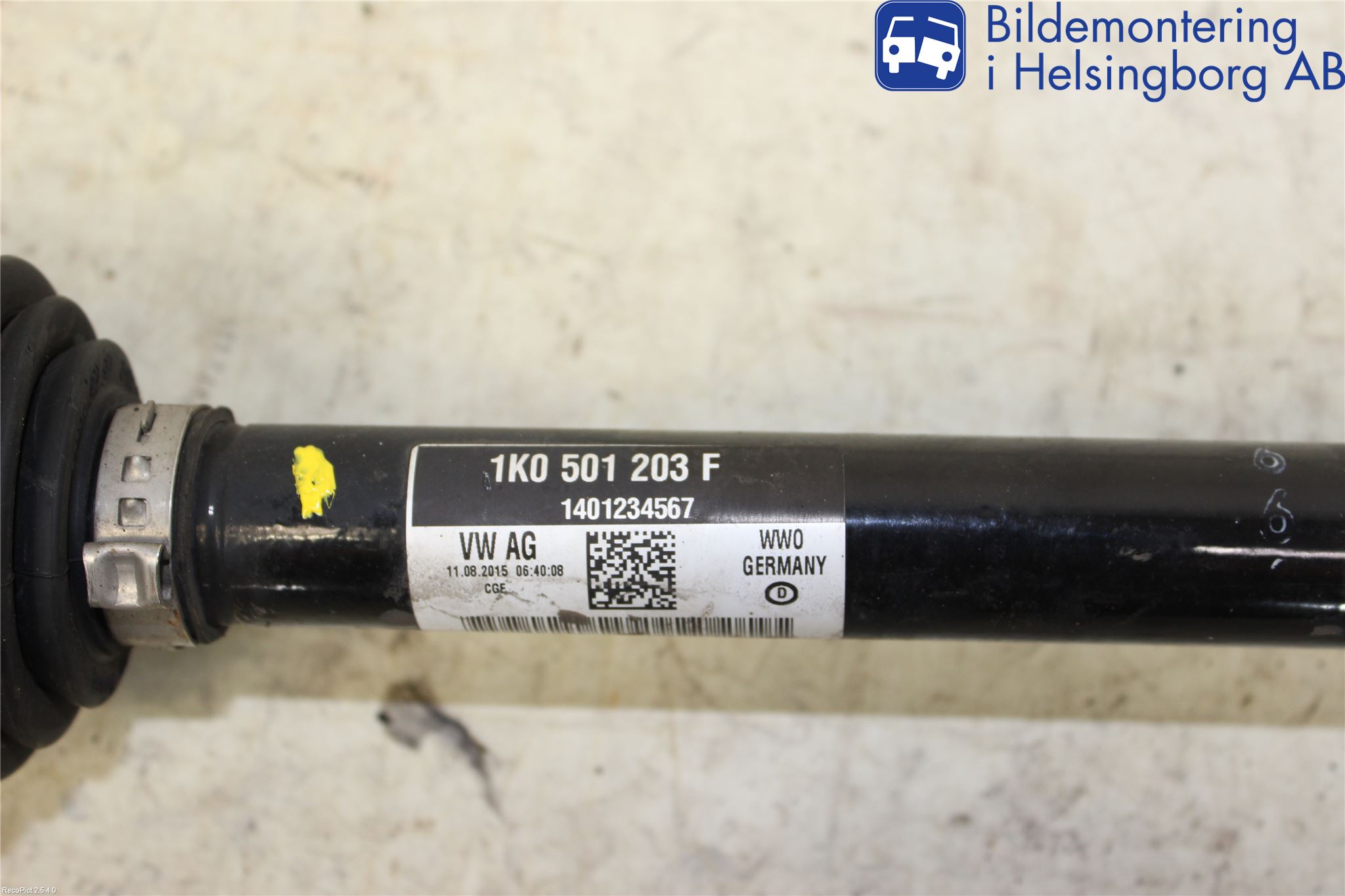 Volkswagen VW TIGUAN 07-16 Drivaxel Bak Vänster
