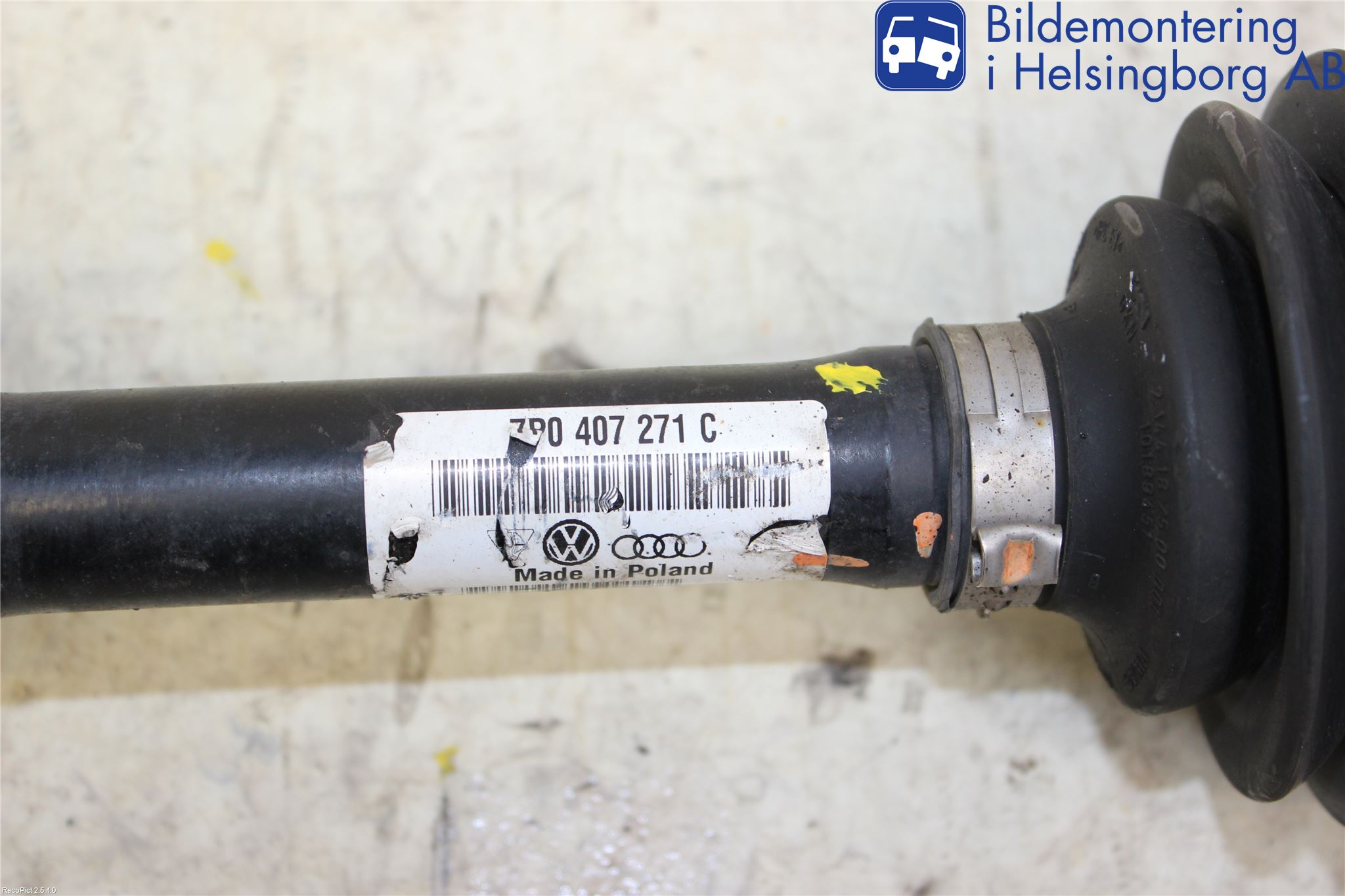 Volkswagen VW TOUAREG 7L 03-10 Drivaxel Fram Höger