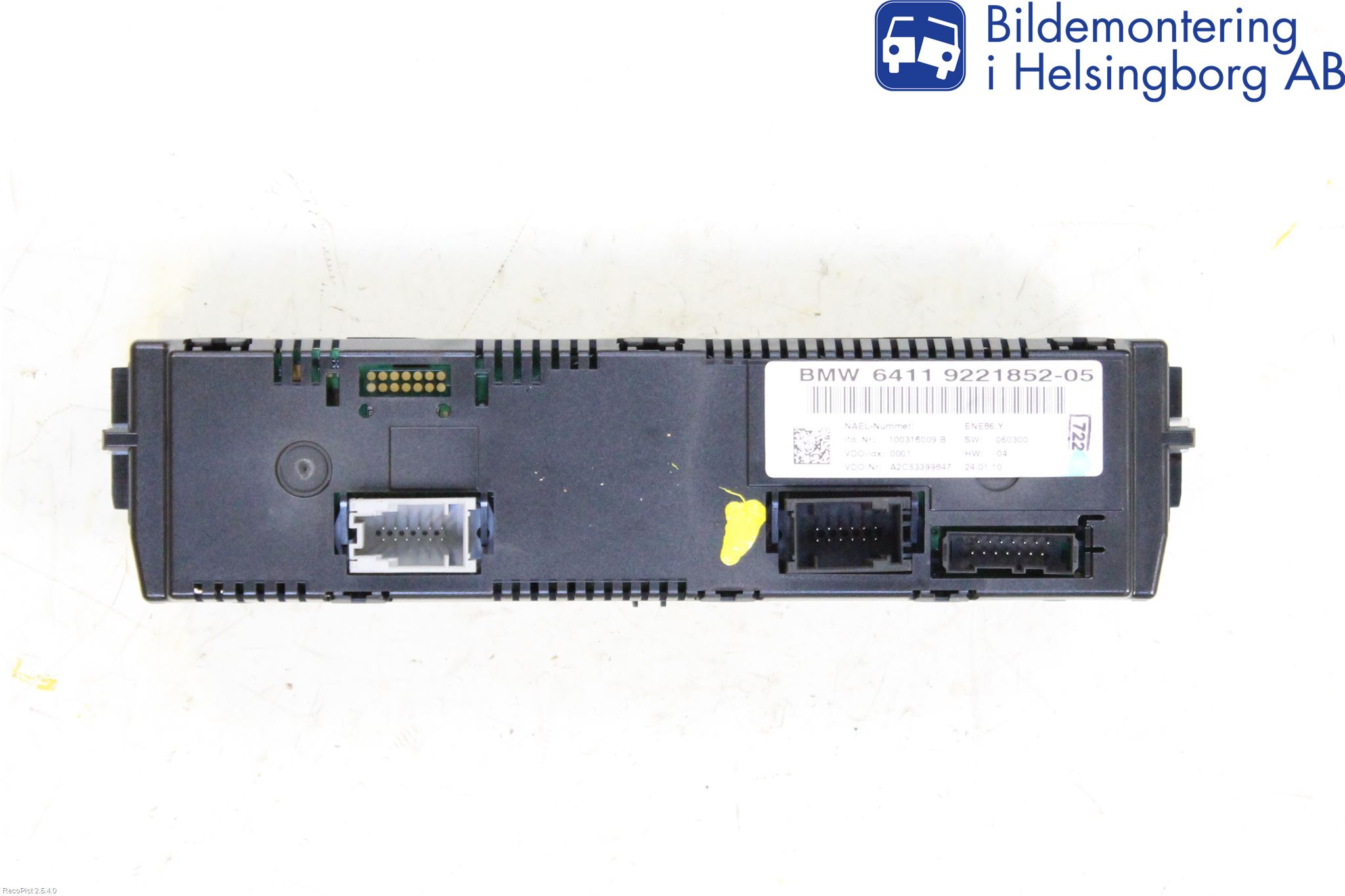 BMW 1 E87/81 5D/3D 03-11 Ac Styrenhet Ac Manöveren