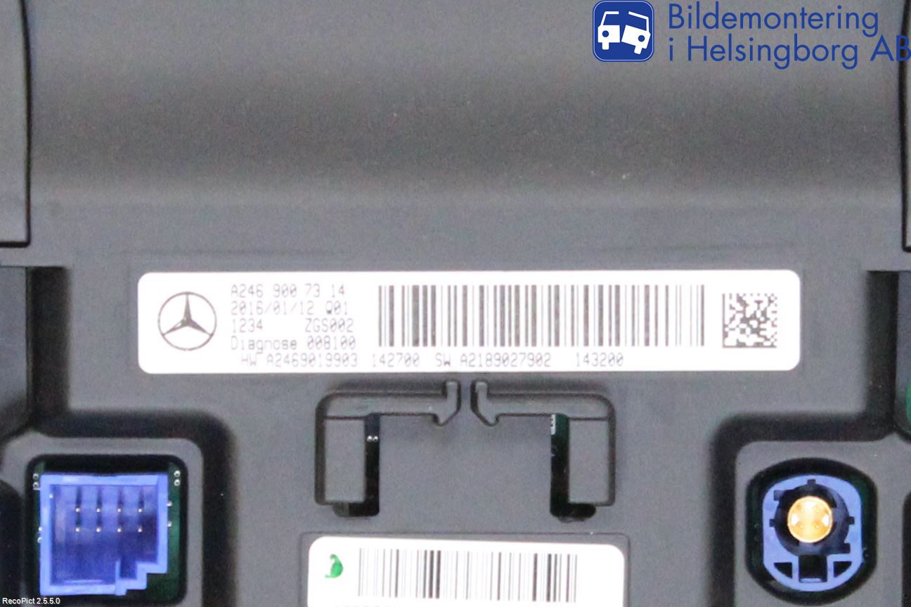 Mercedes-Benz MB B-KLASS (W246/W242) 12-19 Kontrolldisplay