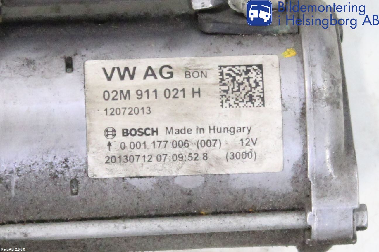 Volkswagen VW UP! / E-UP! Startmotor