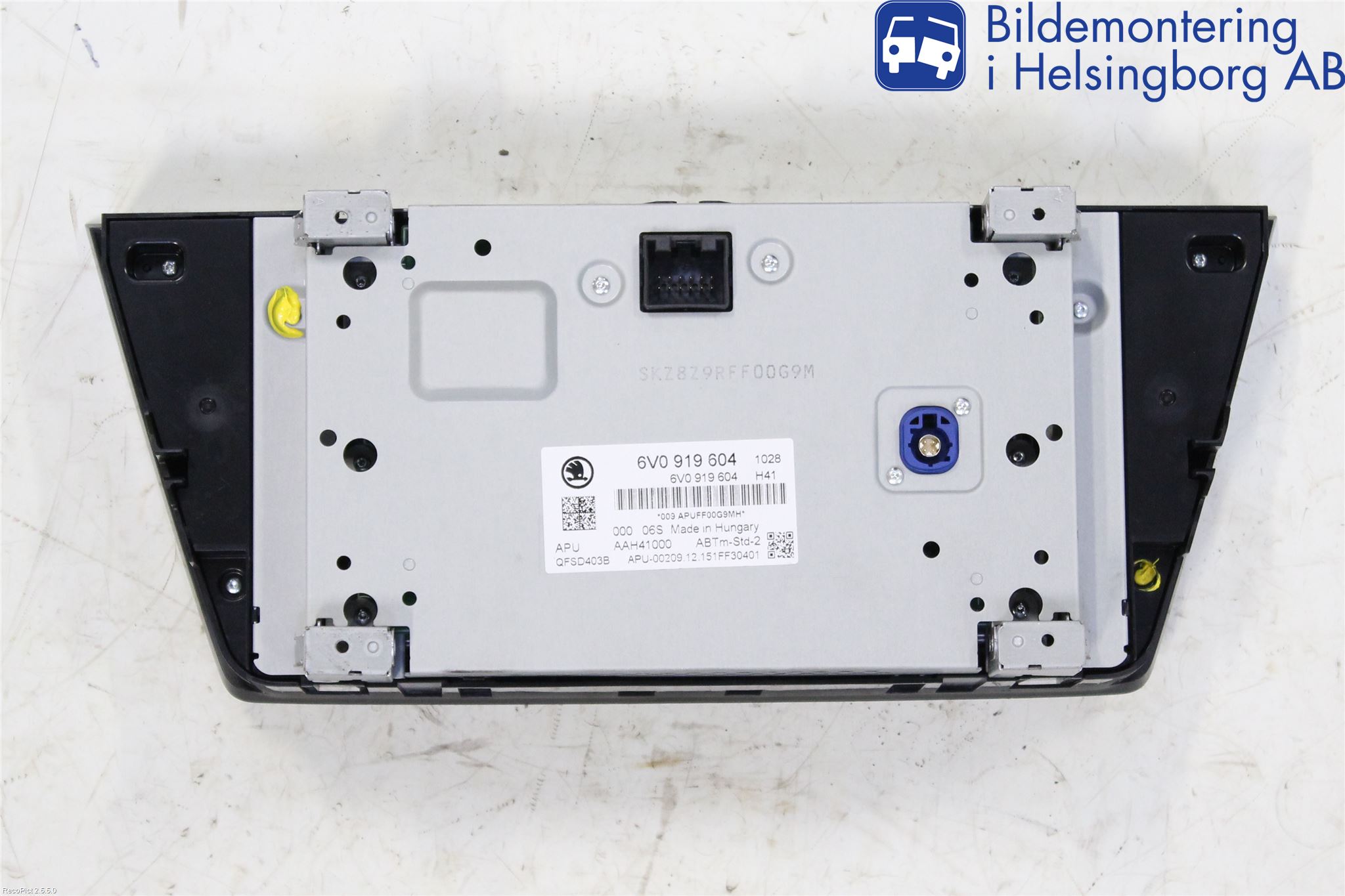 Skoda FABIA 15-21 Kontrolldisplay