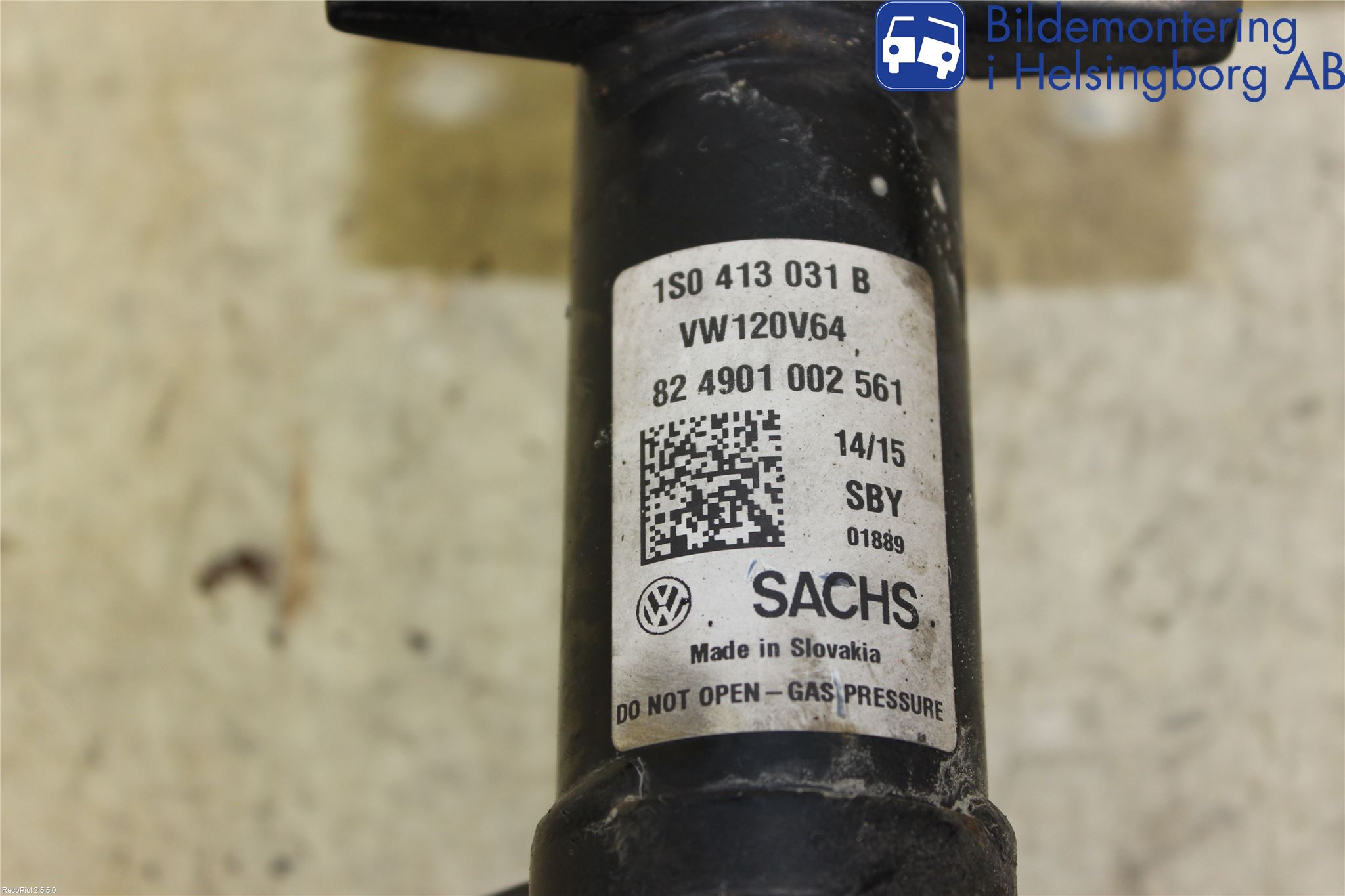 Volkswagen VW UP! / E-UP! Fjäderben Fram Vänster