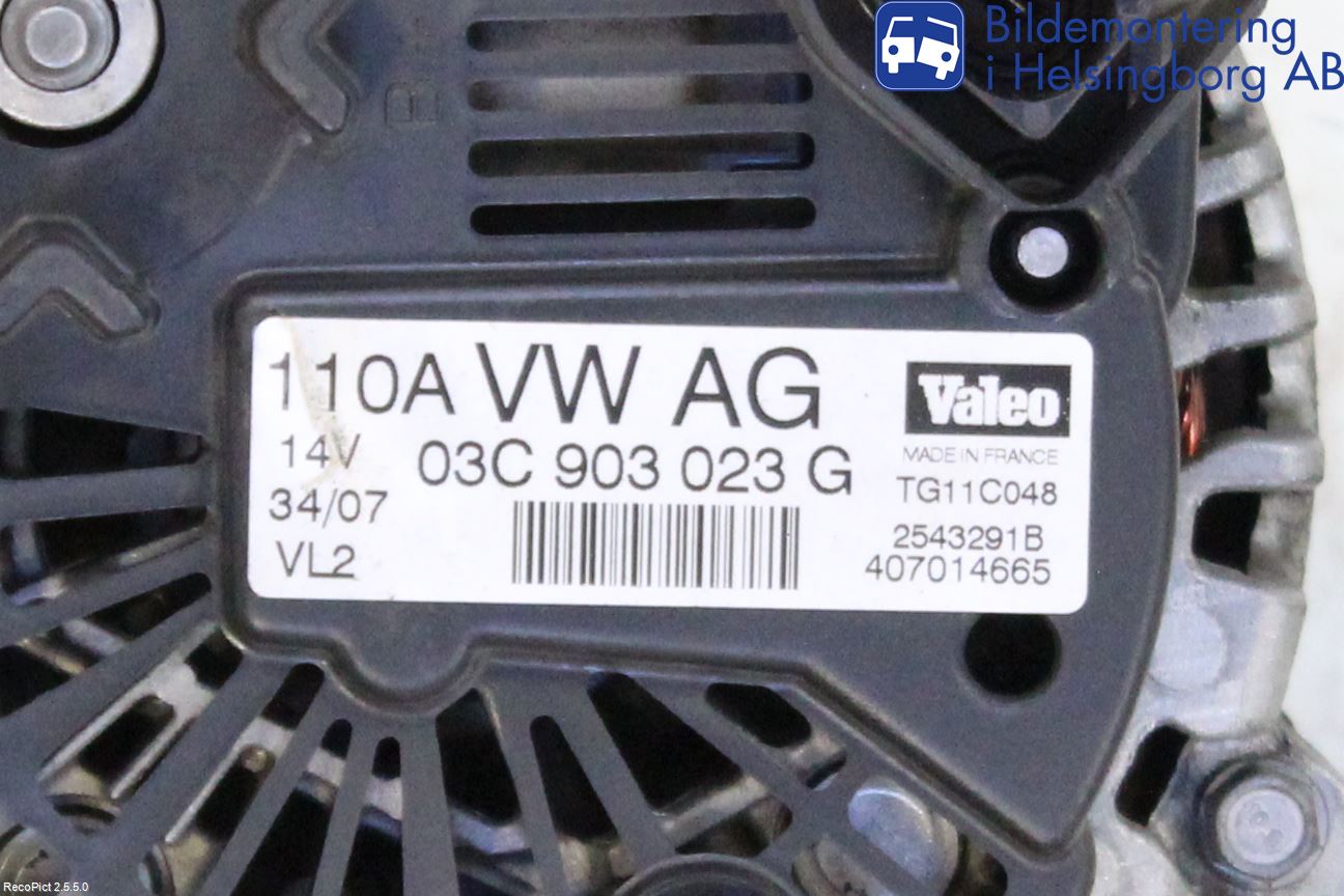Volkswagen VW GOLF PLUS/CROSS GOLF 04-14 Generator