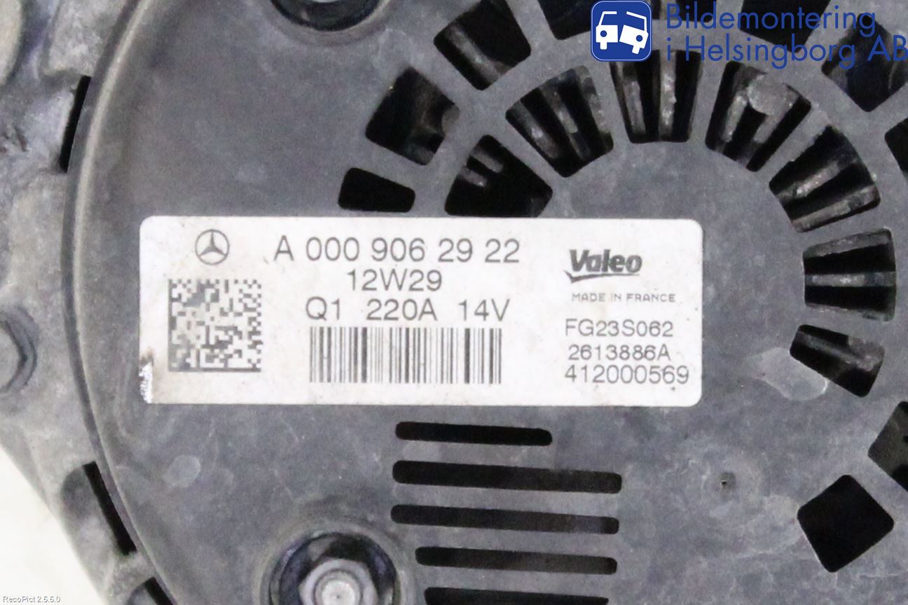 Mercedes-Benz MB E-KLASS (W212) 09-16 Generator
