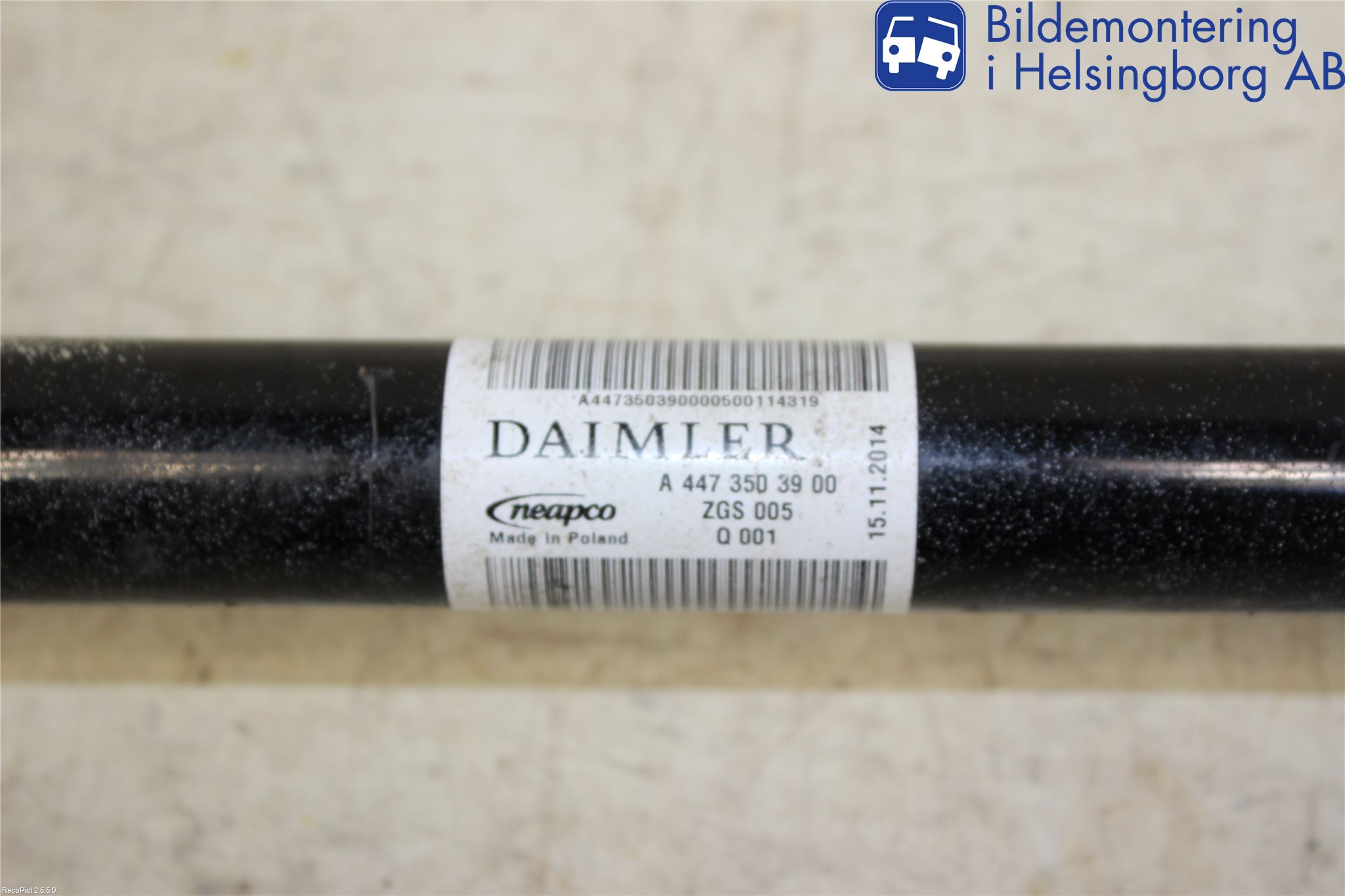 Mercedes-Benz MB VITO/V-KLASS (W640,W447,W448) 14- Drivaxel Bak Vänster