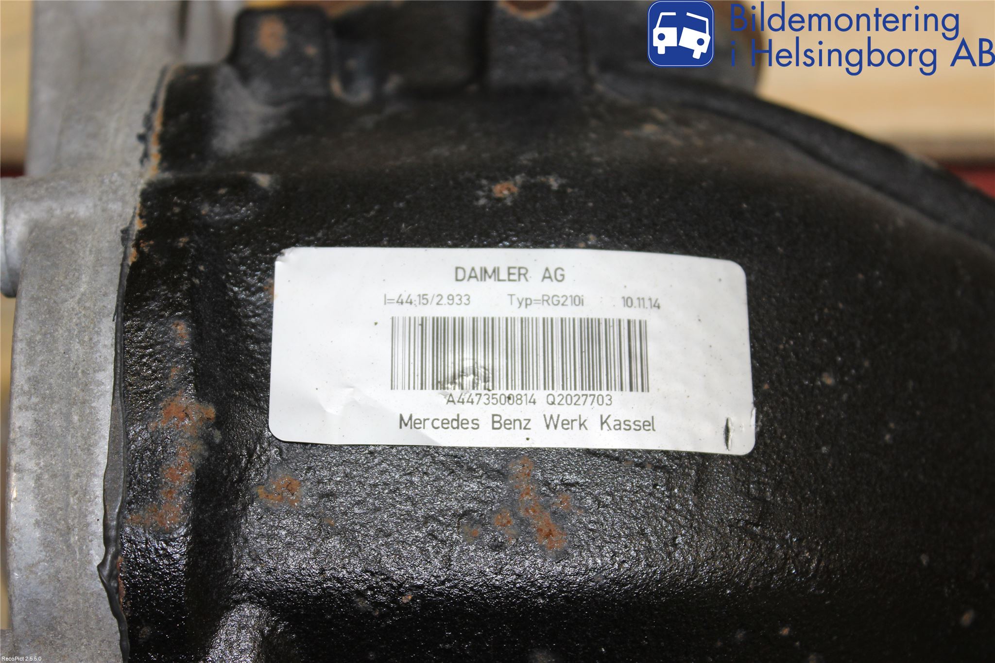 Mercedes-Benz MB VITO/V-KLASS (W640,W447,W448) 14- Bakväxel-Diff