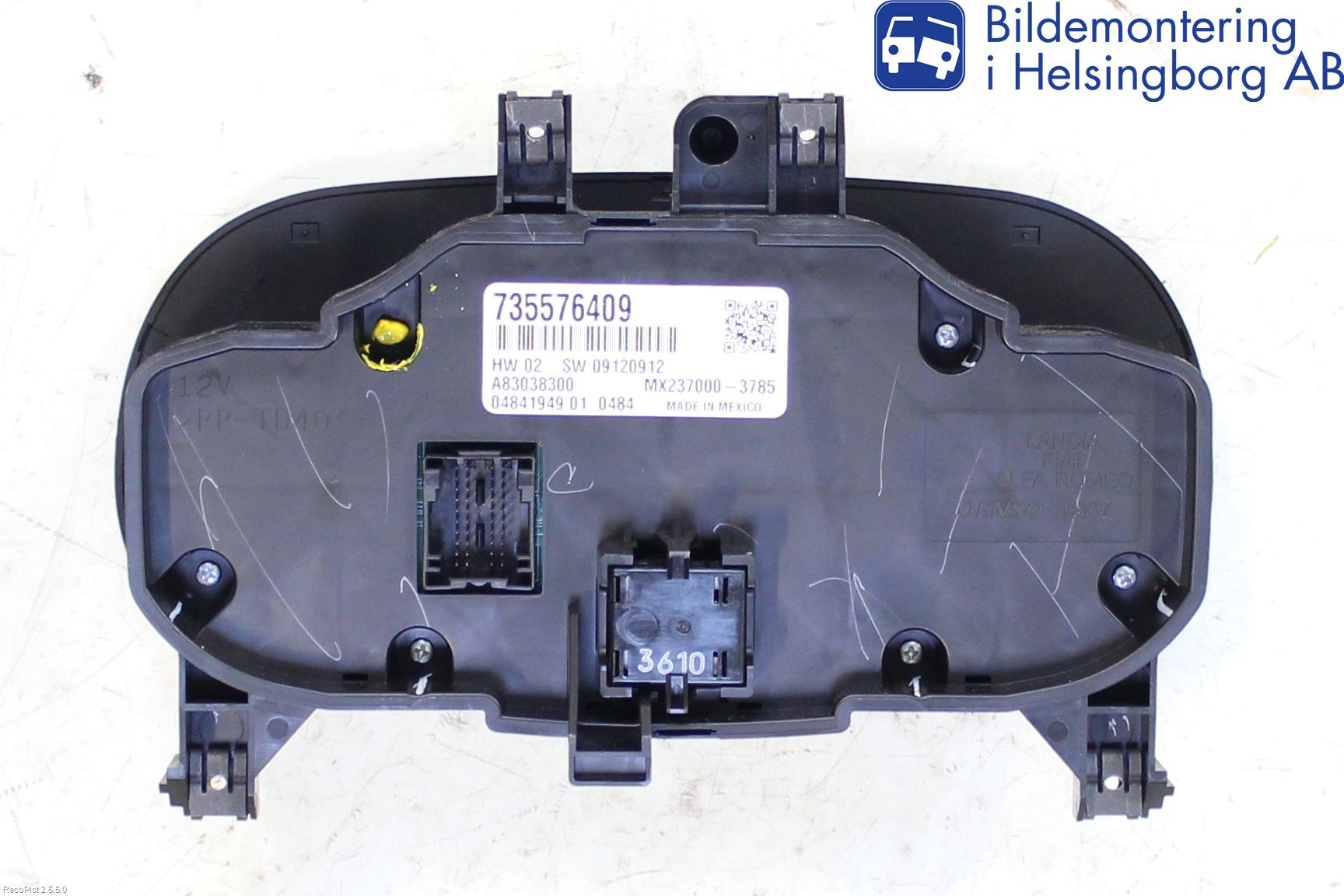 Fiat 500 07- Ac Styrenhet Ac Manöveren