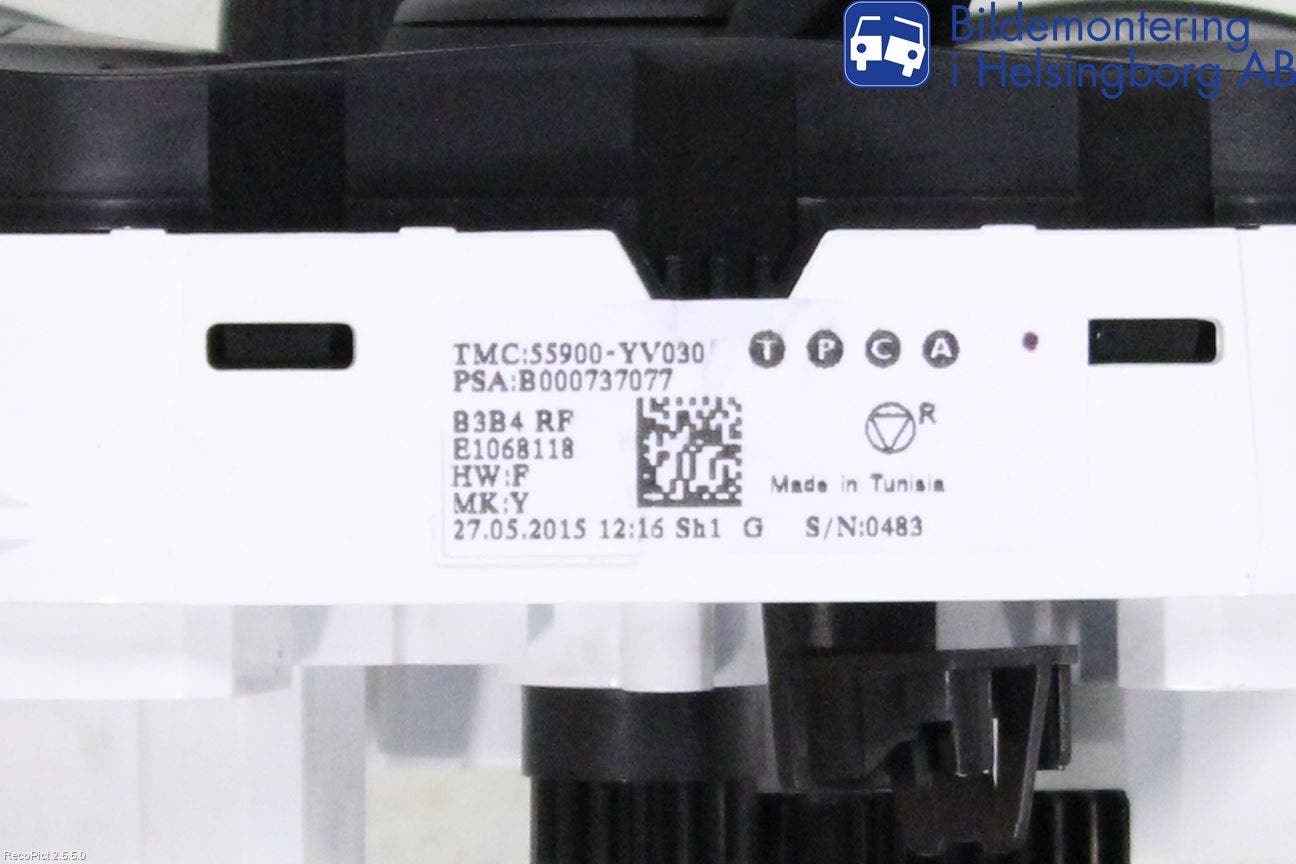 Peugeot 108 15-22 Värmereglage