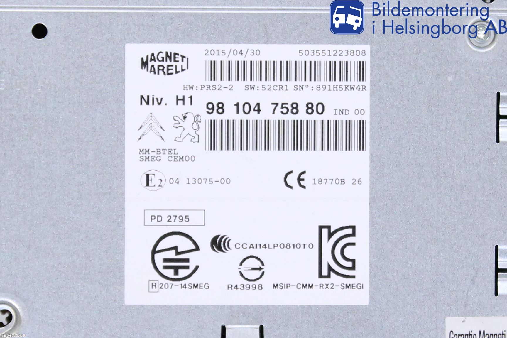 Peugeot 308 14-21 Radio