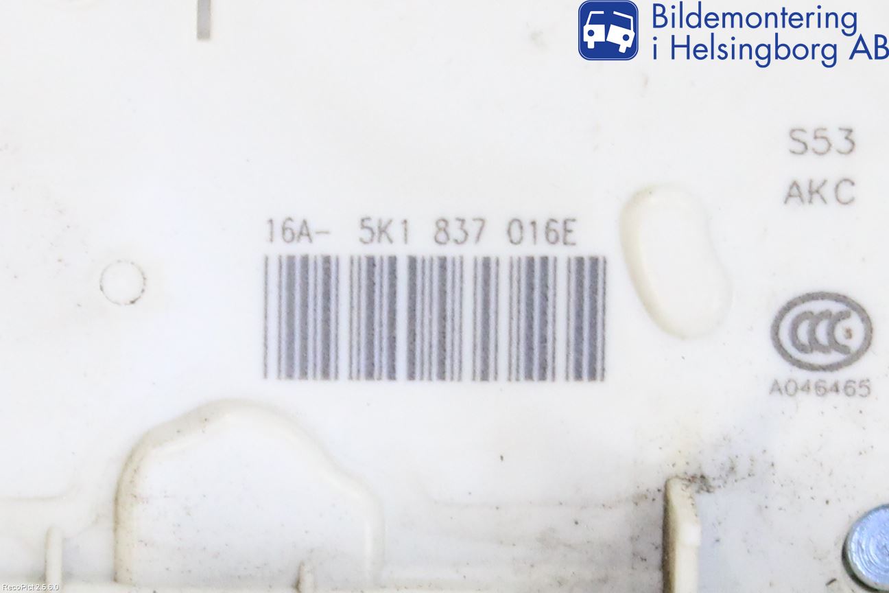 Volkswagen VW POLO 10-17 Centrallåsmotor Höger