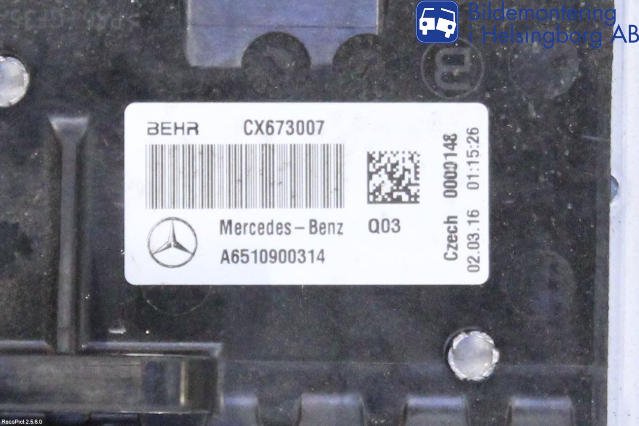 Mercedes-Benz MB C-KLASS (W205) 14-21 Laddluft-Intercooler Kyl