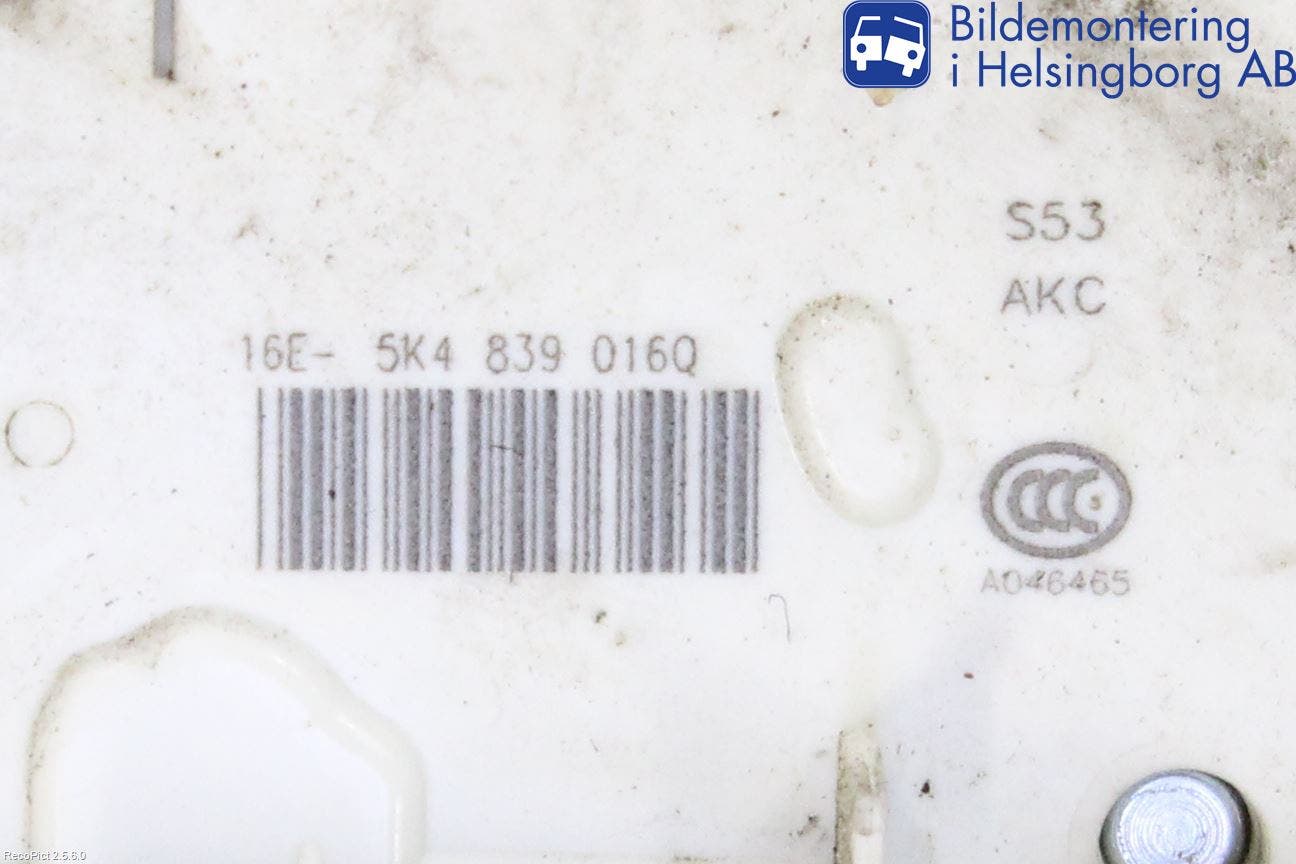 Volkswagen VW GOLF / E-GOLF VII 13-20 Centrallåsmotor Höger