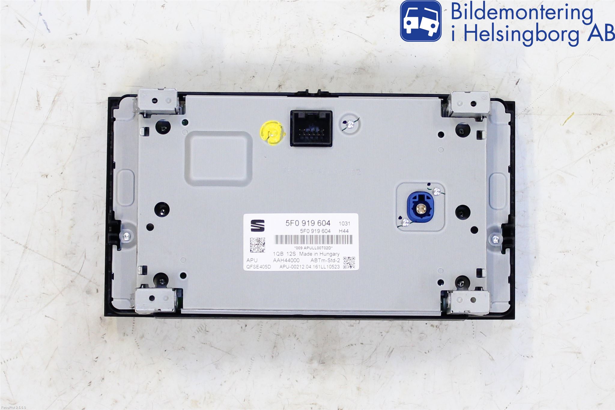 Seat LEON 13-20 Kontrolldisplay