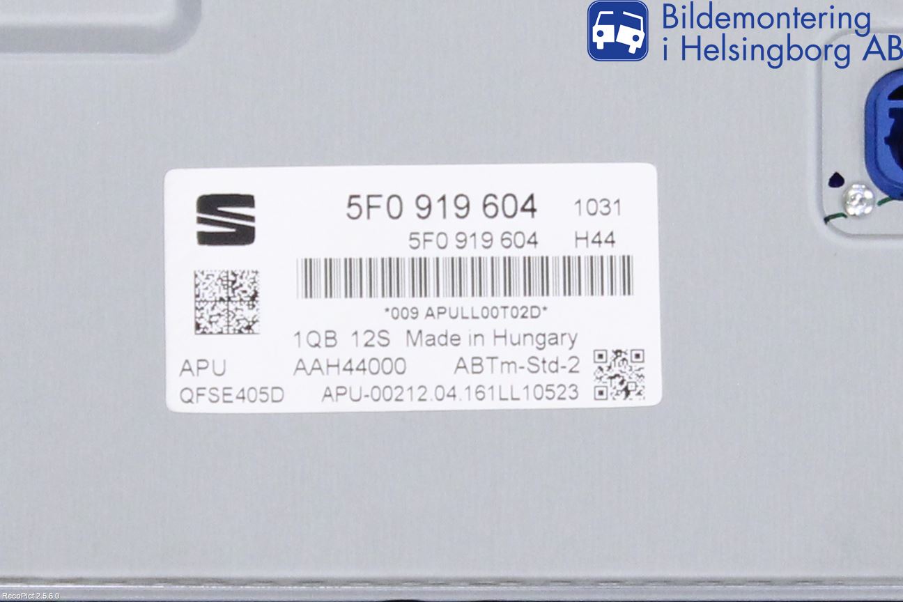 Seat LEON 13-20 Kontrolldisplay