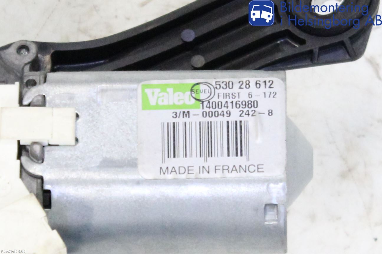 Citroen JUMPY 07-16 Torkarmotor Baklucka