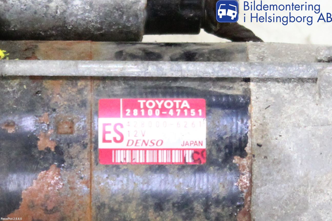 Toyota iQ Startmotor