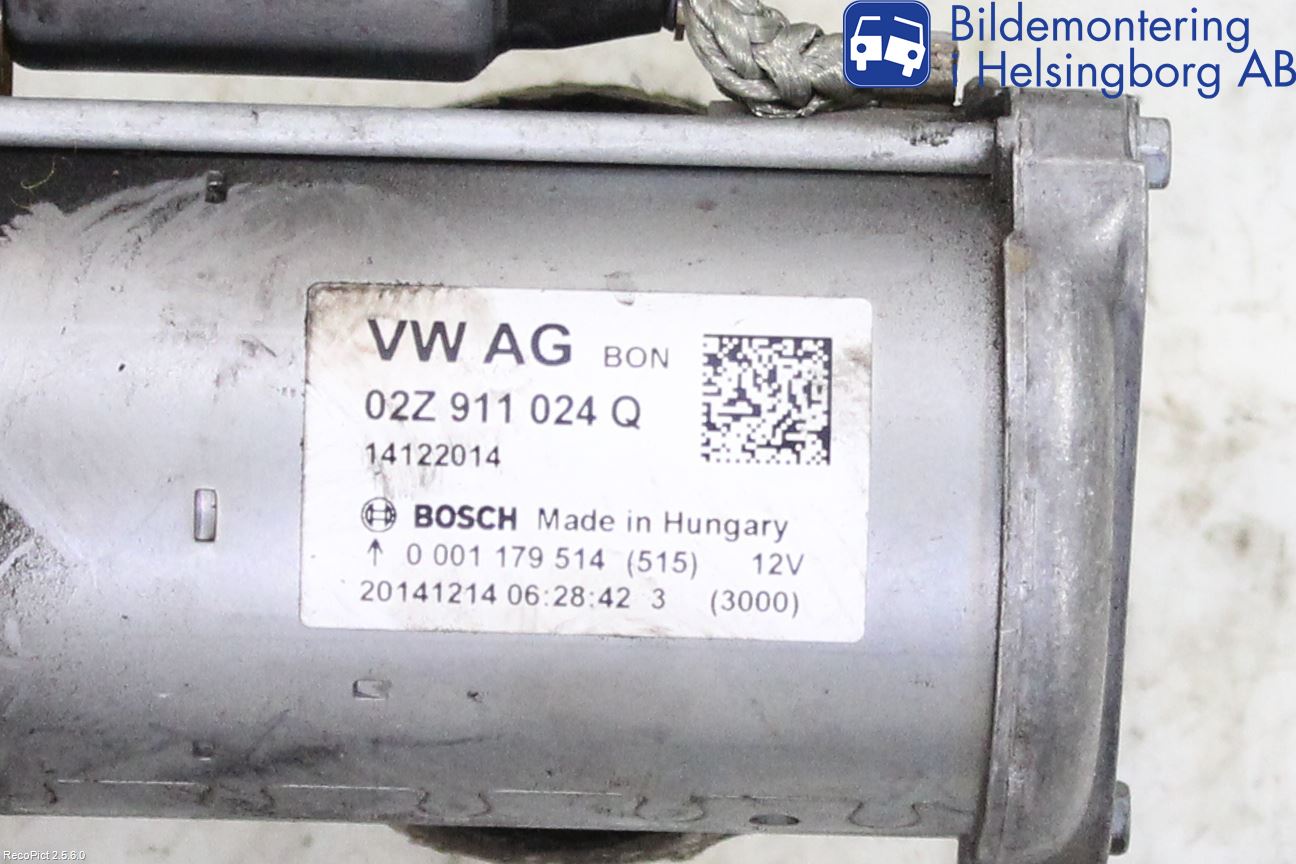 Volkswagen VW GOLF / E-GOLF VII 13-20 Startmotor
