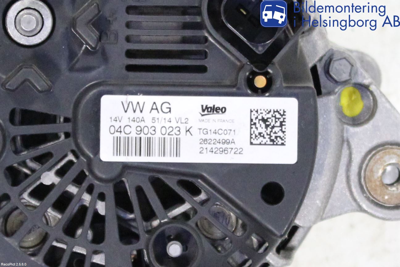 Volkswagen VW GOLF / E-GOLF VII 13-20 Generator
