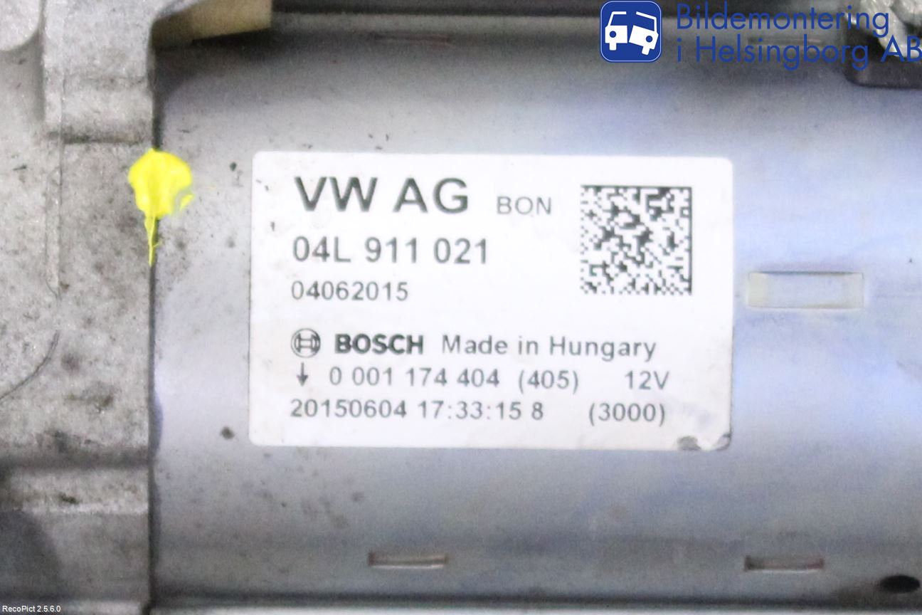 Audi A4 12-15 Startmotor Diesel