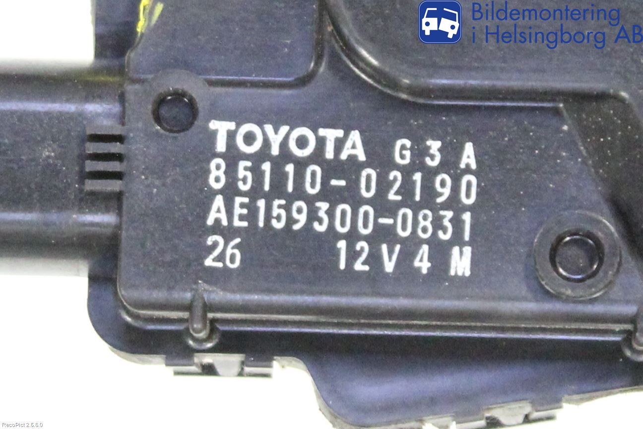 Toyota AURIS 10-12 Torkarmotor Vindruta