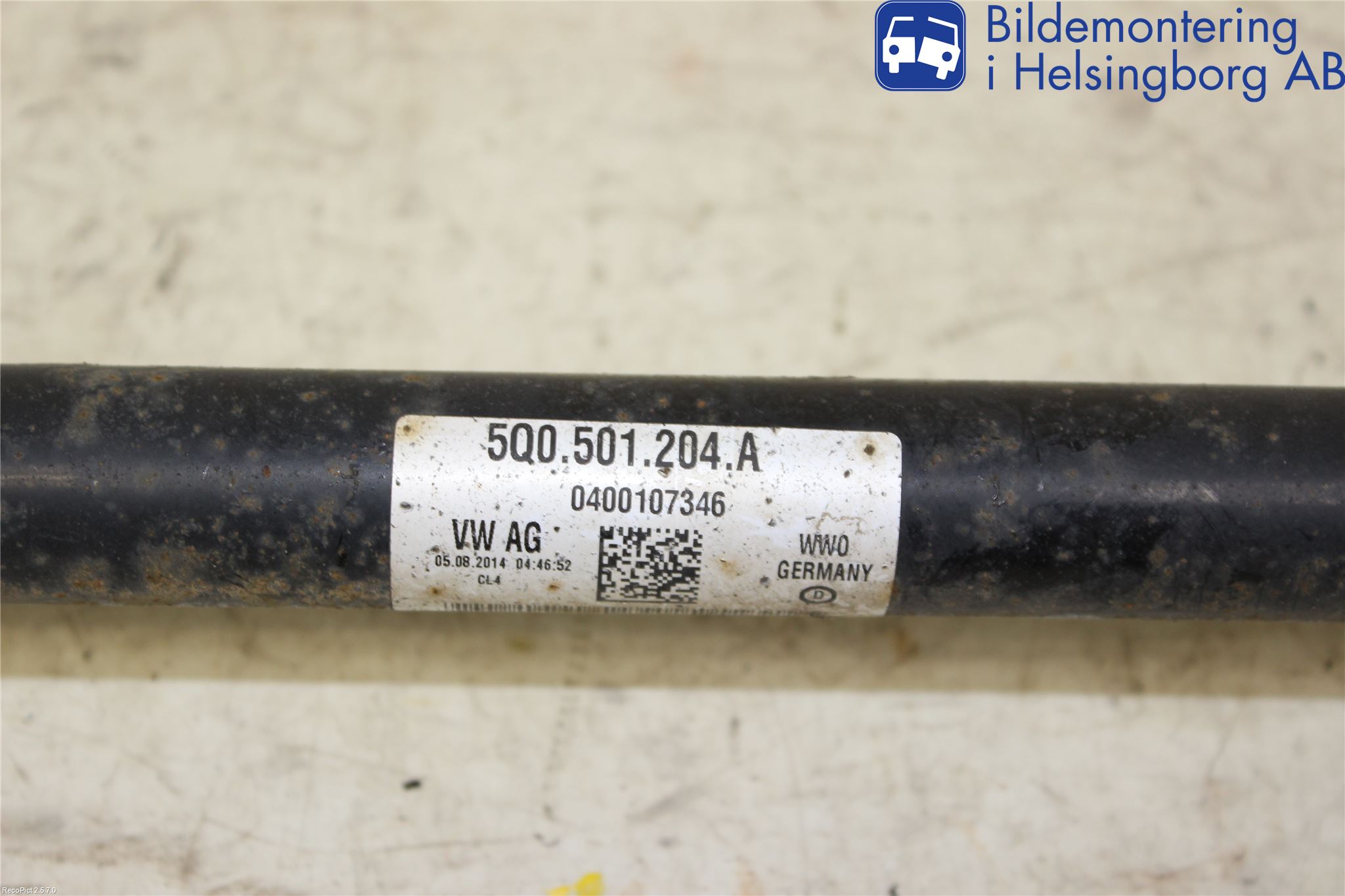 Volkswagen VW GOLF / E-GOLF VII 13-20 Drivaxel Bak Höger