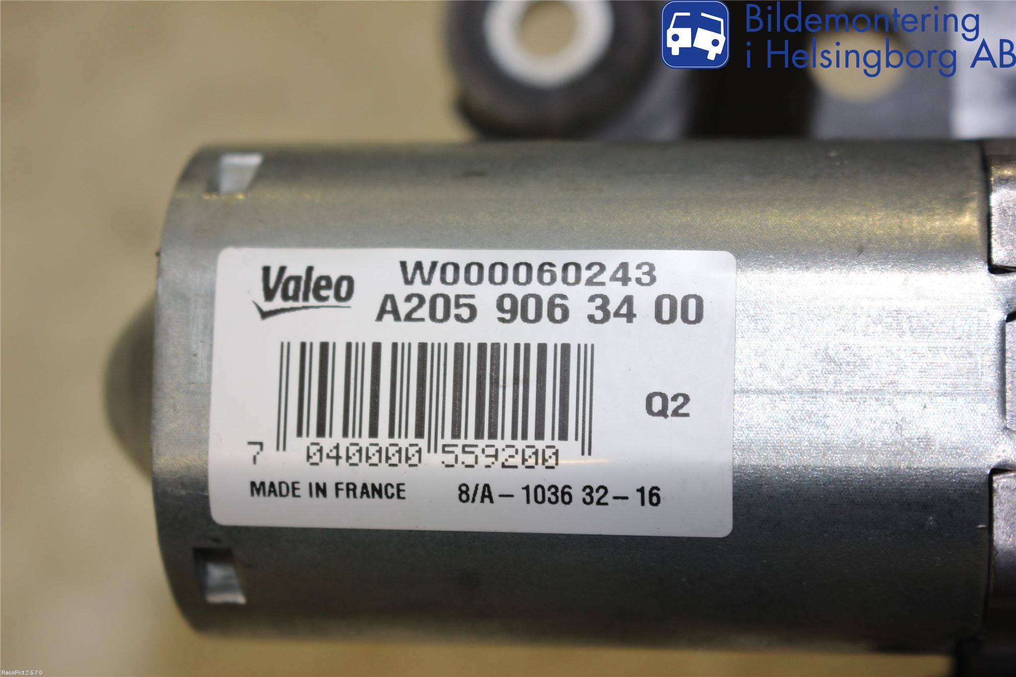 Mercedes-Benz MB C-KLASS (W205) 14-21 Torkarmotor Baklucka