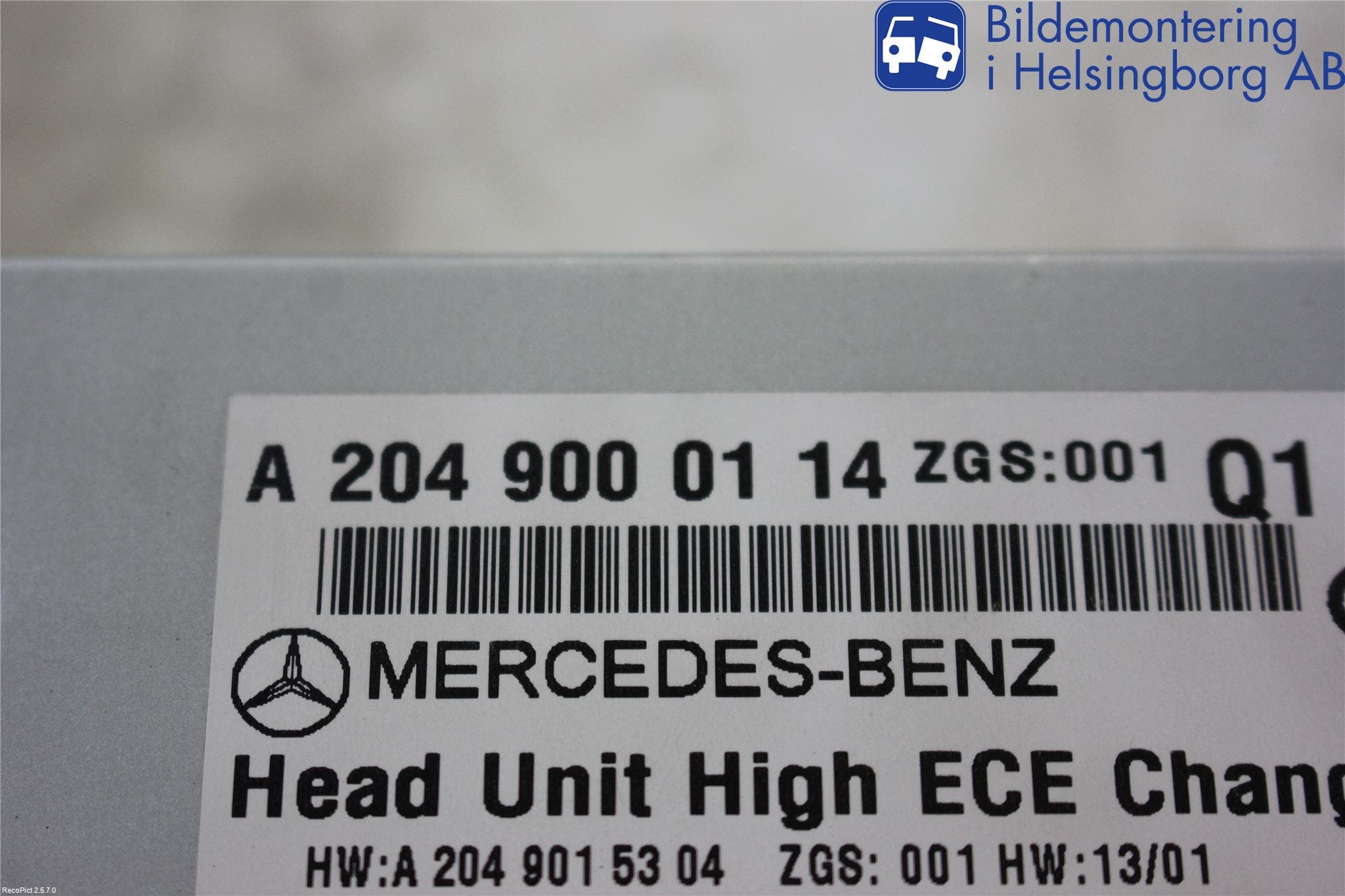 Mercedes-Benz MB C-KLASS (W204) 07-15 Cd Radio - Multimediapanel