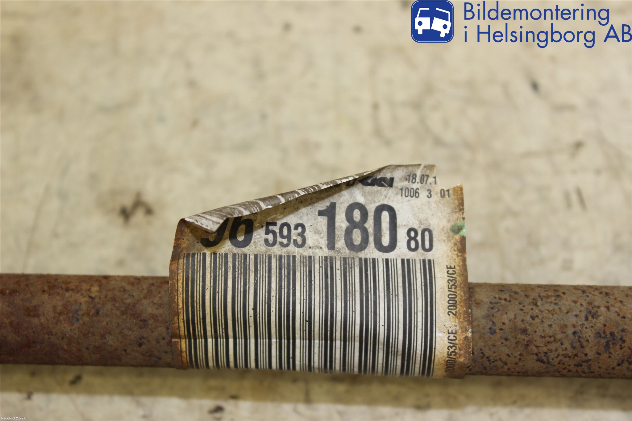 Peugeot 207 Drivaxel Fram Vänster