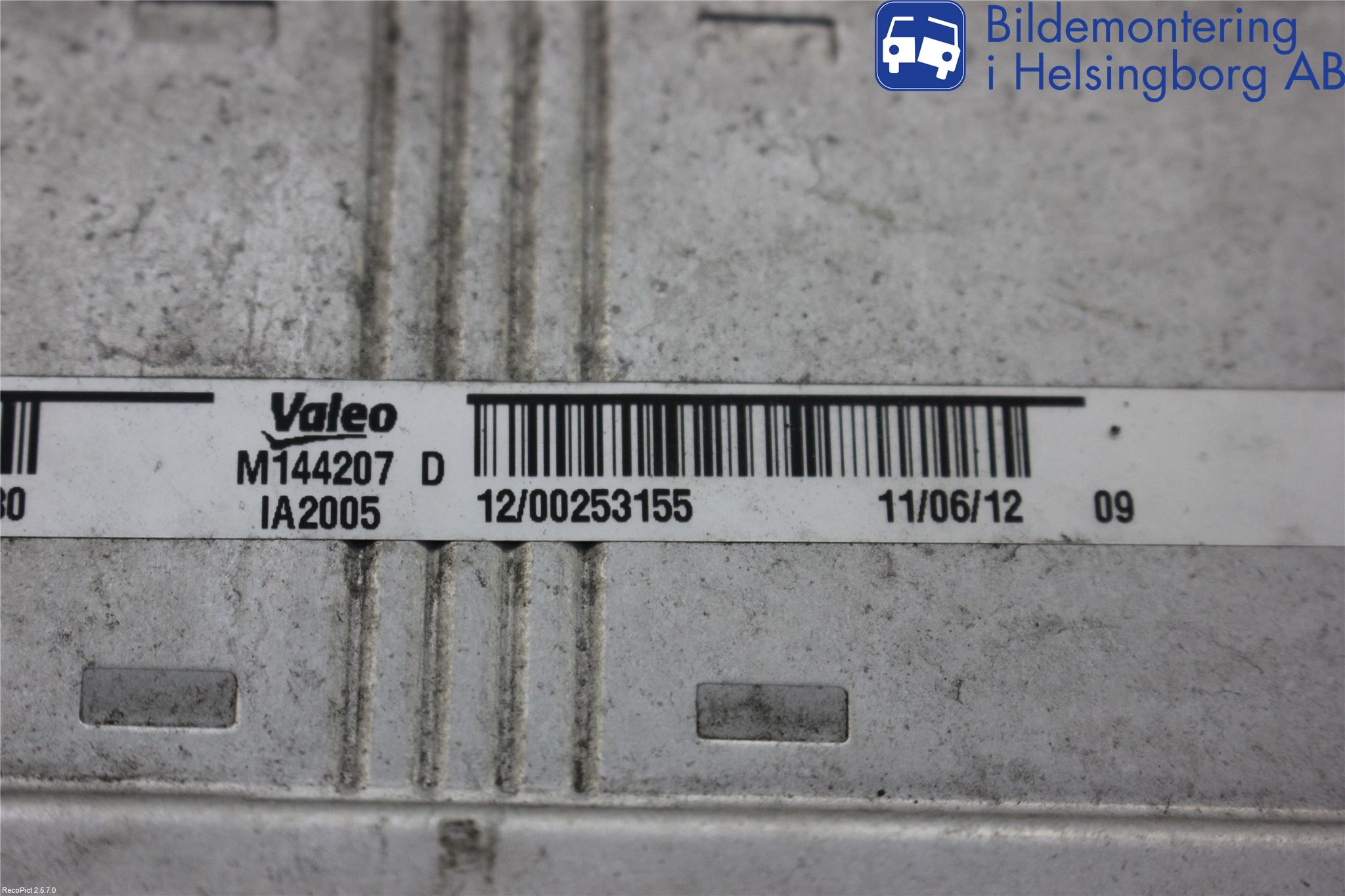 Peugeot 508 11-18 Laddluft-Intercooler Kyl