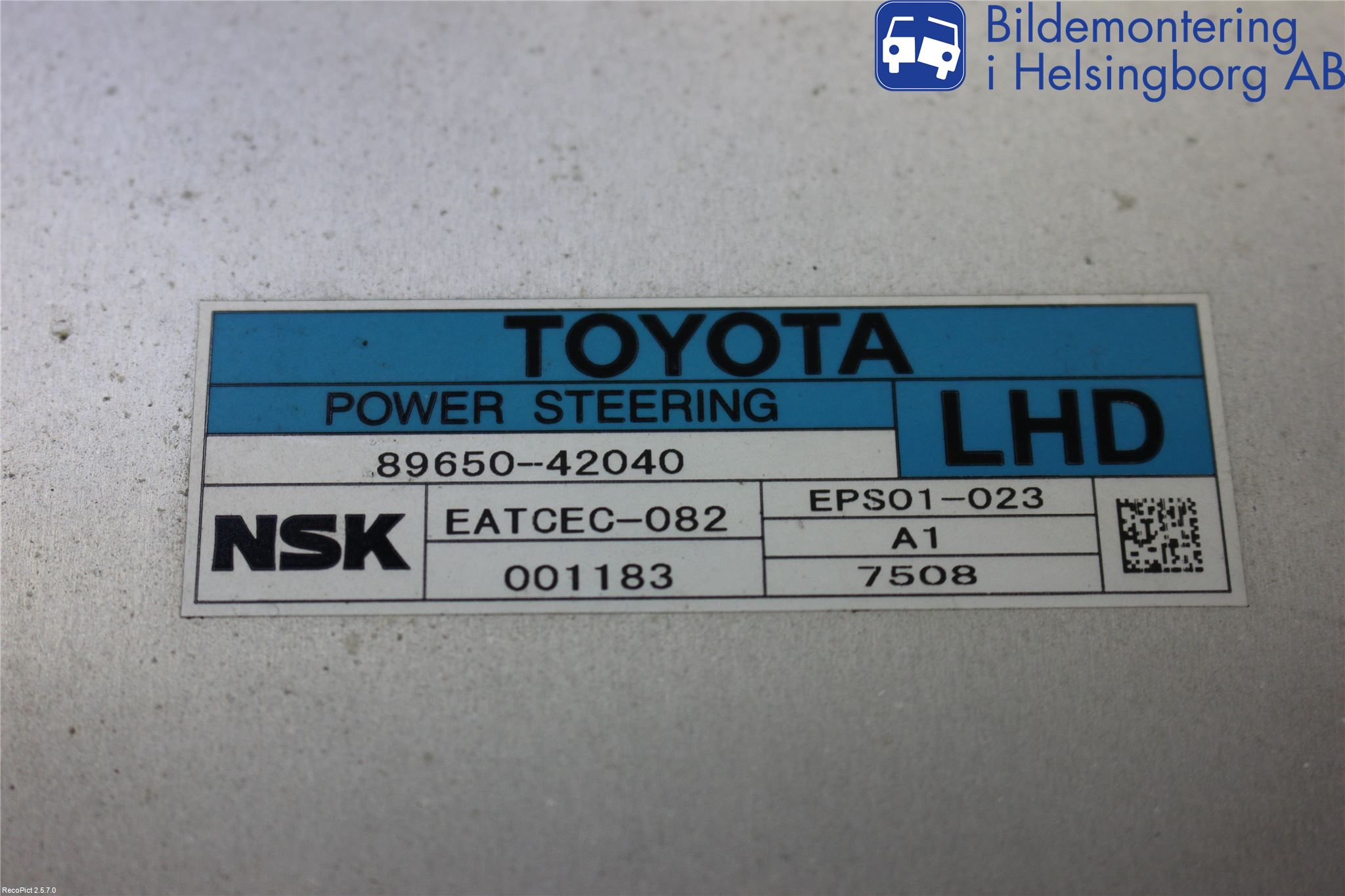 Toyota RAV 4 06-12 Styrenhet Styrservo