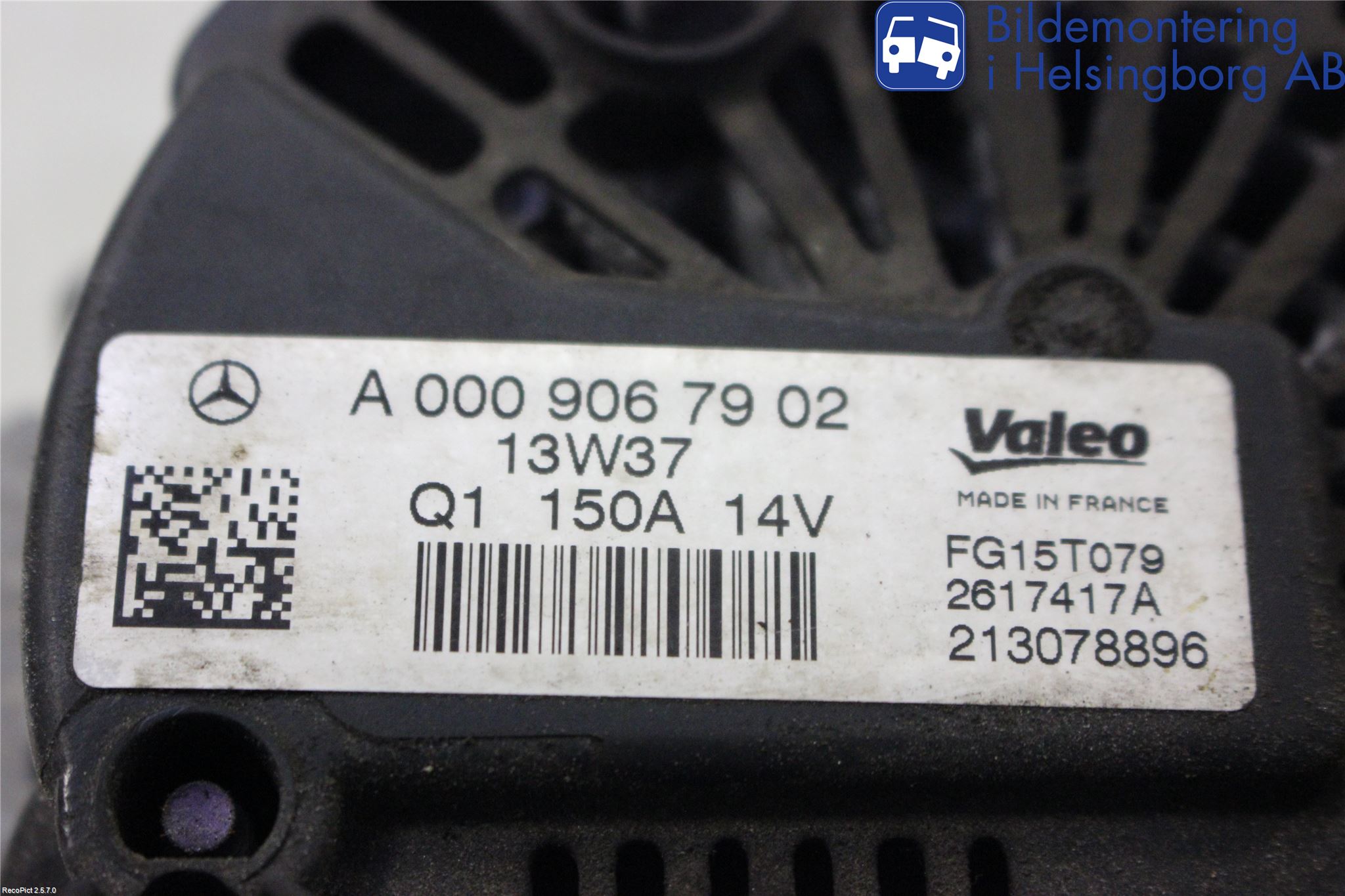 Mercedes-Benz MB C-KLASS (W204) 07-15 Generator