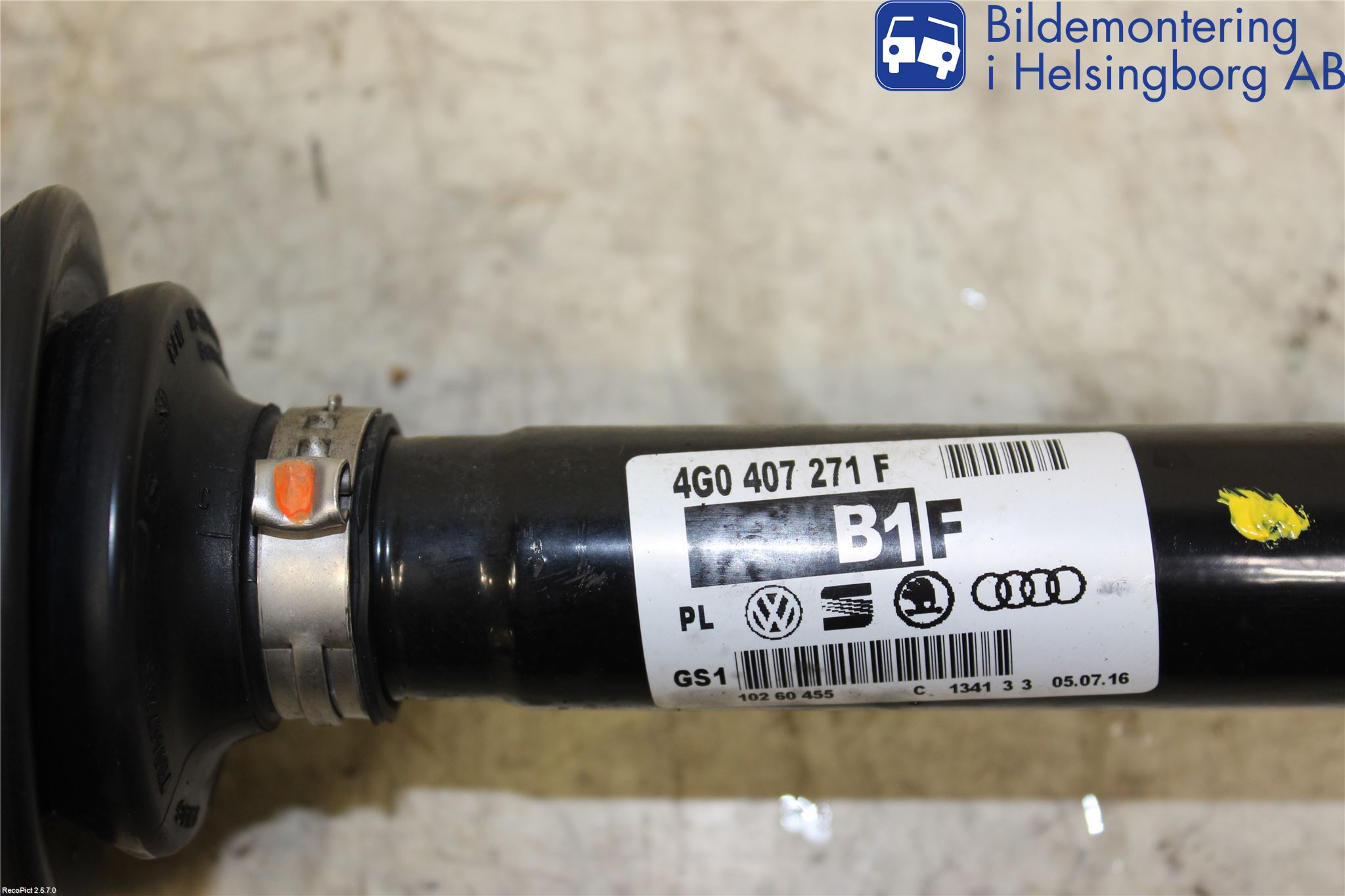 Audi A6/S6 4G 11-18 Drivaxel Fram Höger