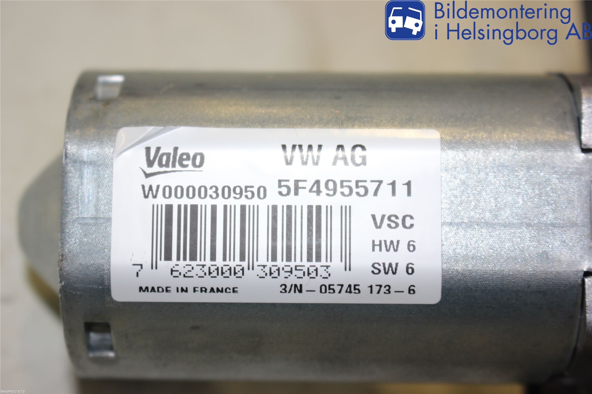 Skoda FABIA 15-21 Torkarmotor Baklucka