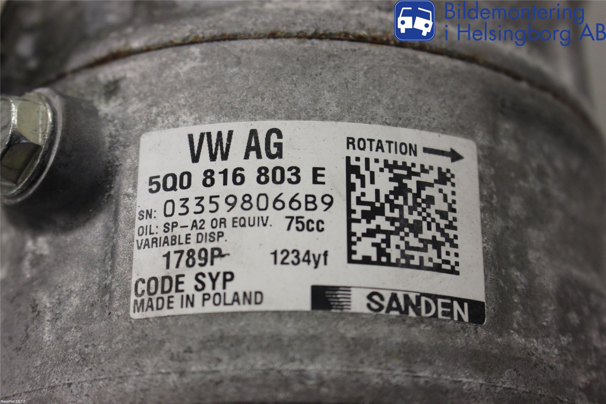 Skoda FABIA 15-21 Ac Kompressor