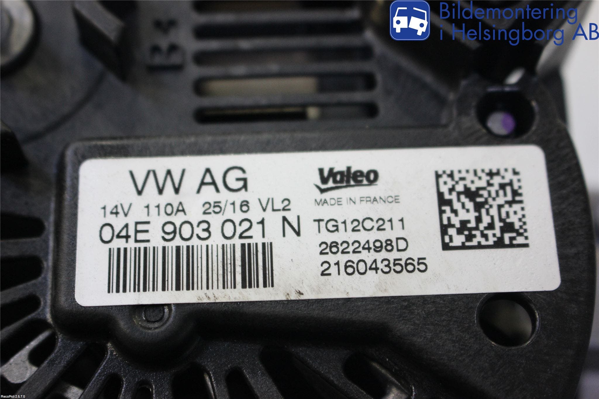 Skoda FABIA 15-21 Generator