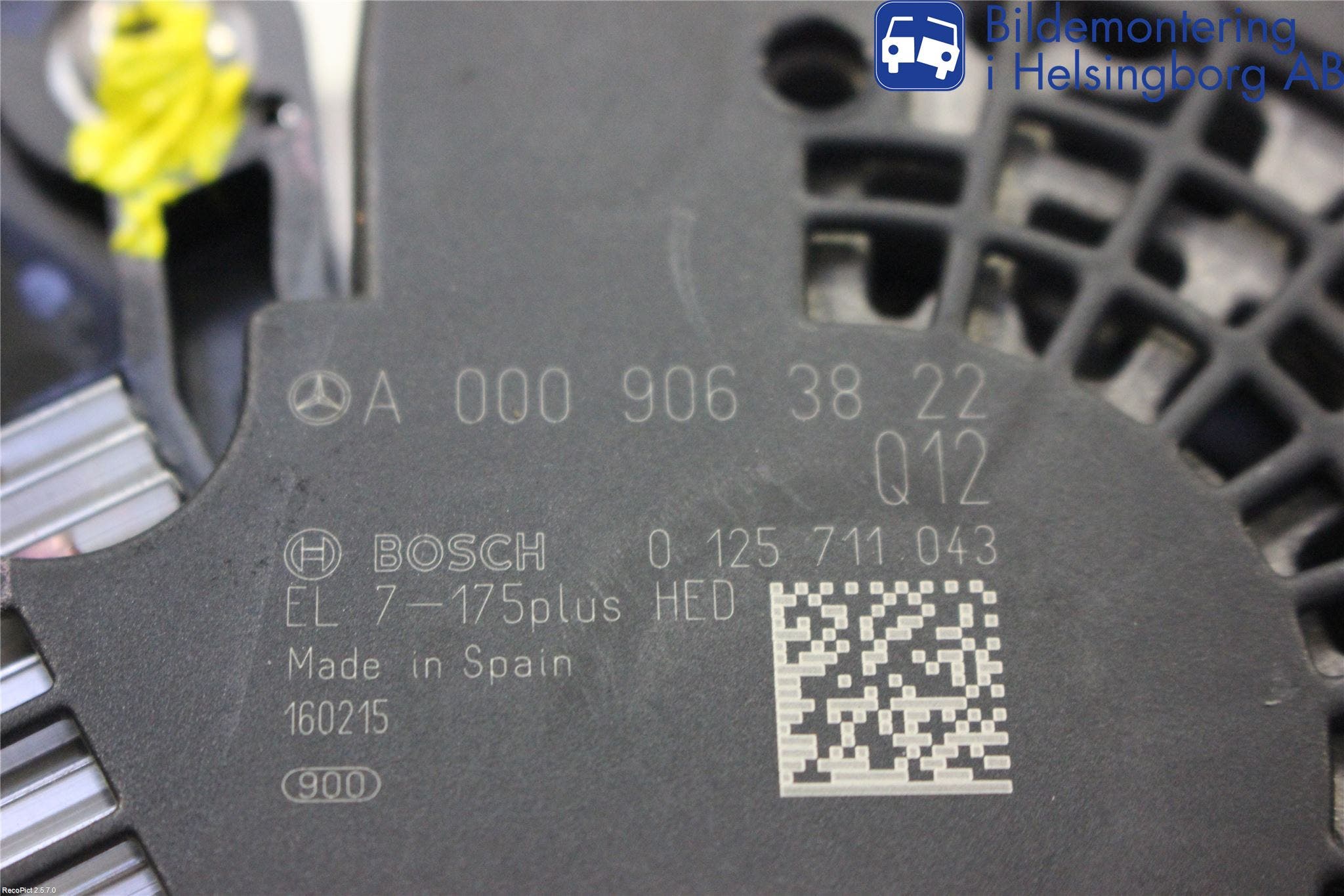 Mercedes-Benz MB A-KLASS (W176) 13-18 Generator